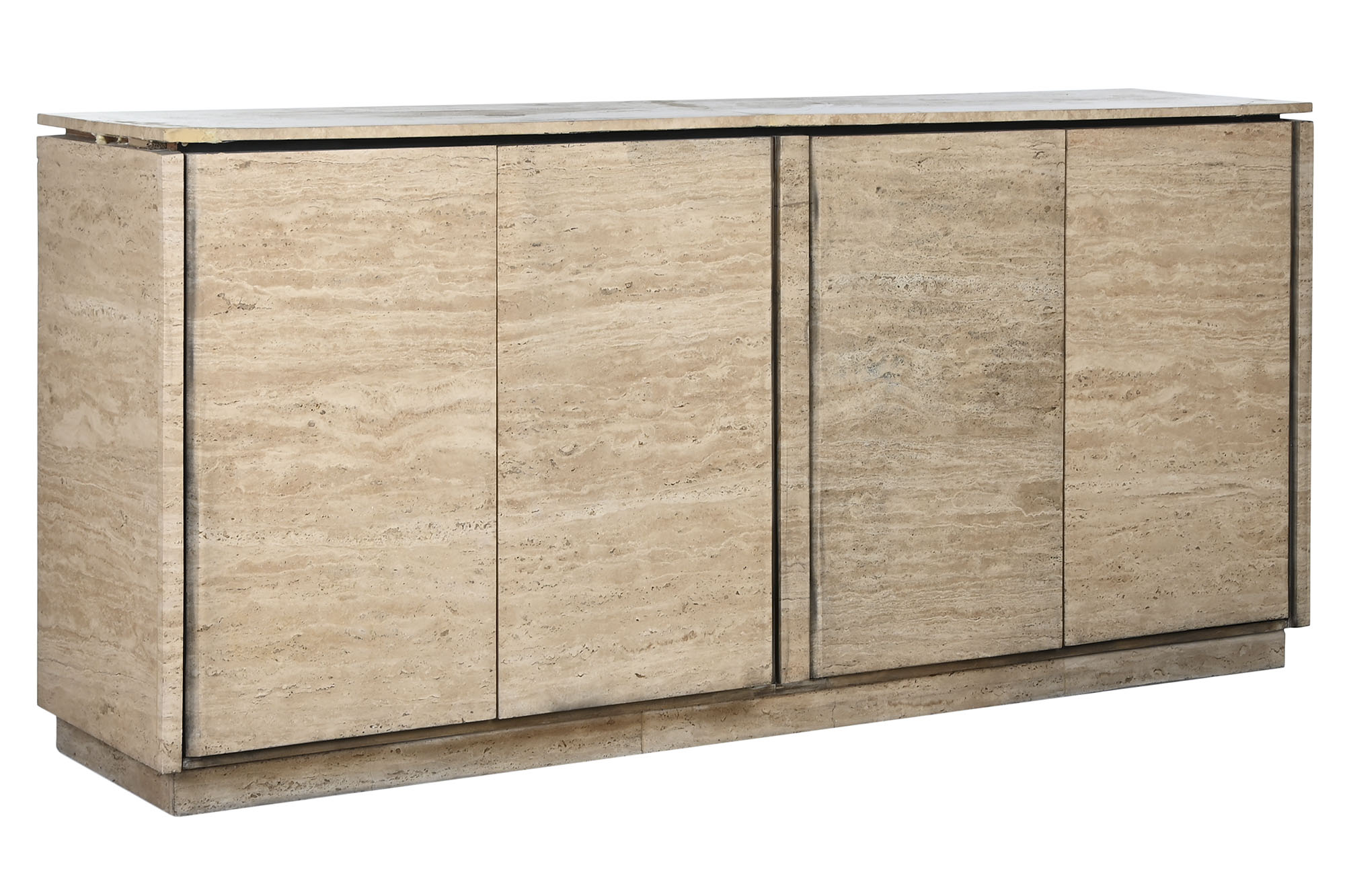 Marble Wood Buffet 180X40X85 Natural Travertine