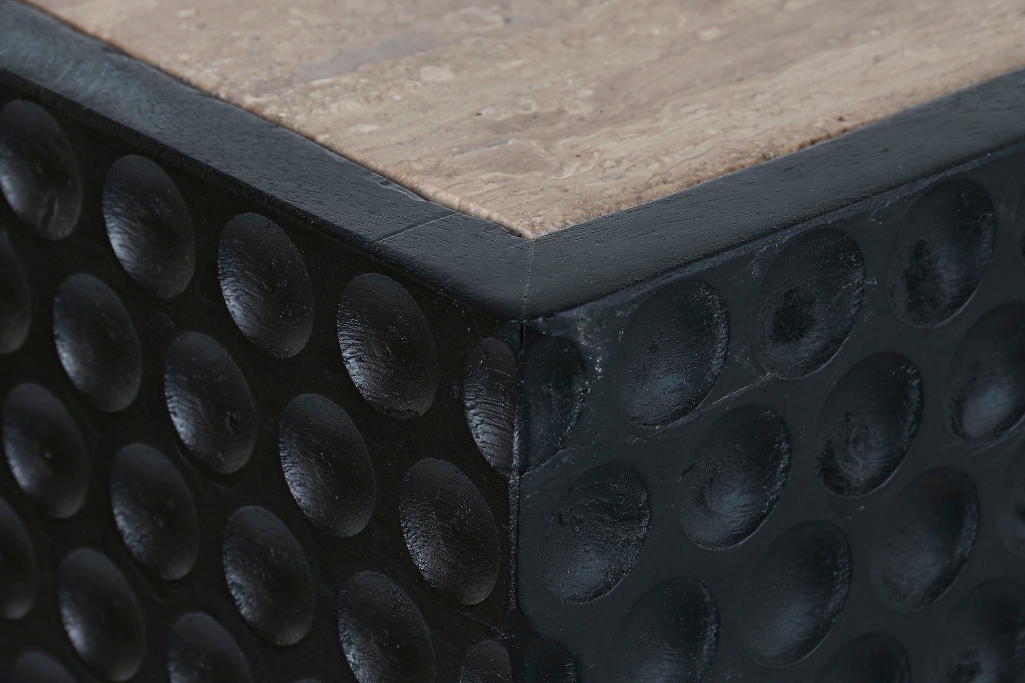 Mesa Comedor Madera Marmol 200X100X76 Travertino