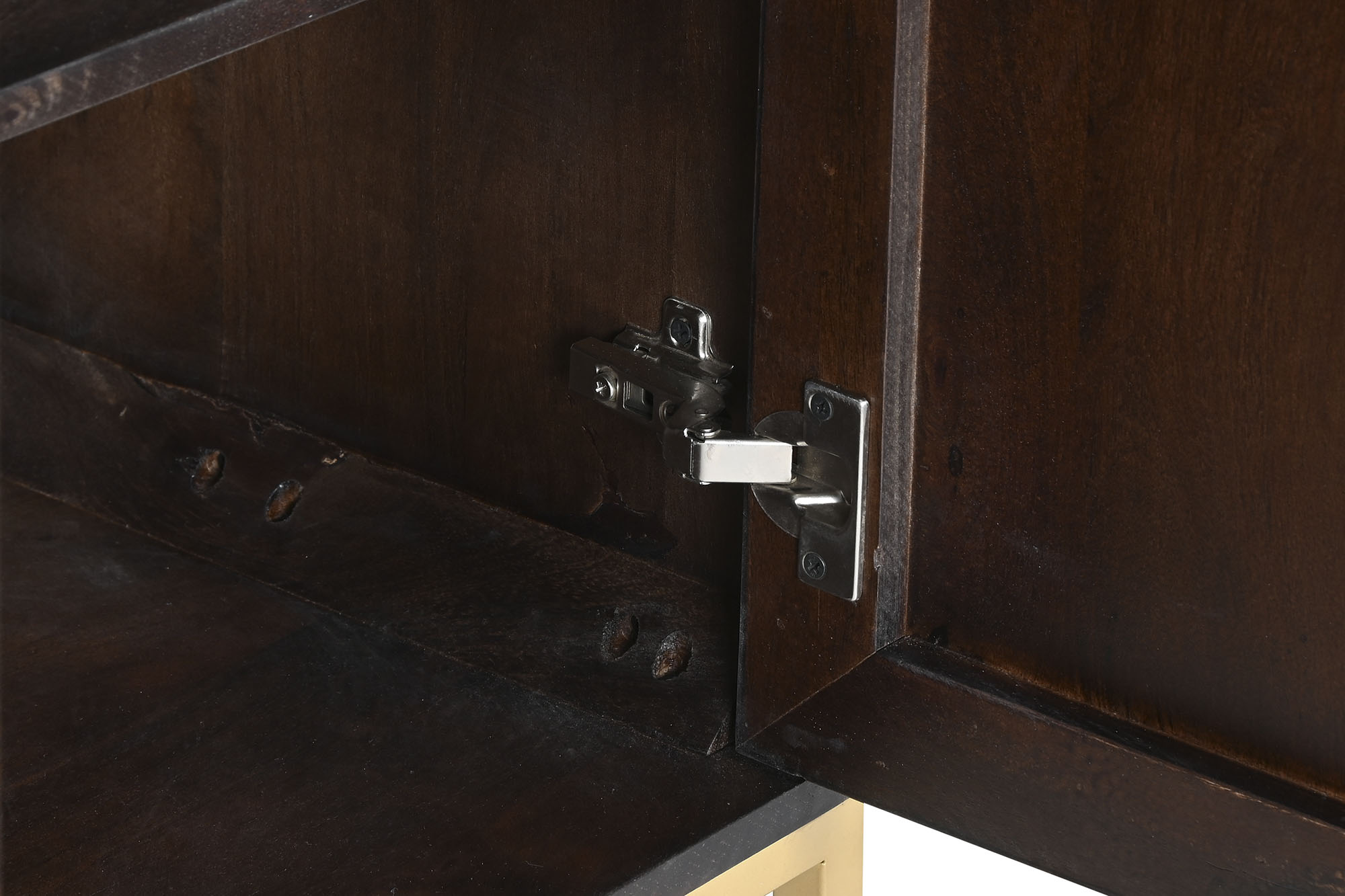 Puxador de metal para buffet 157,5 x 47 x 76,2 marrom escuro