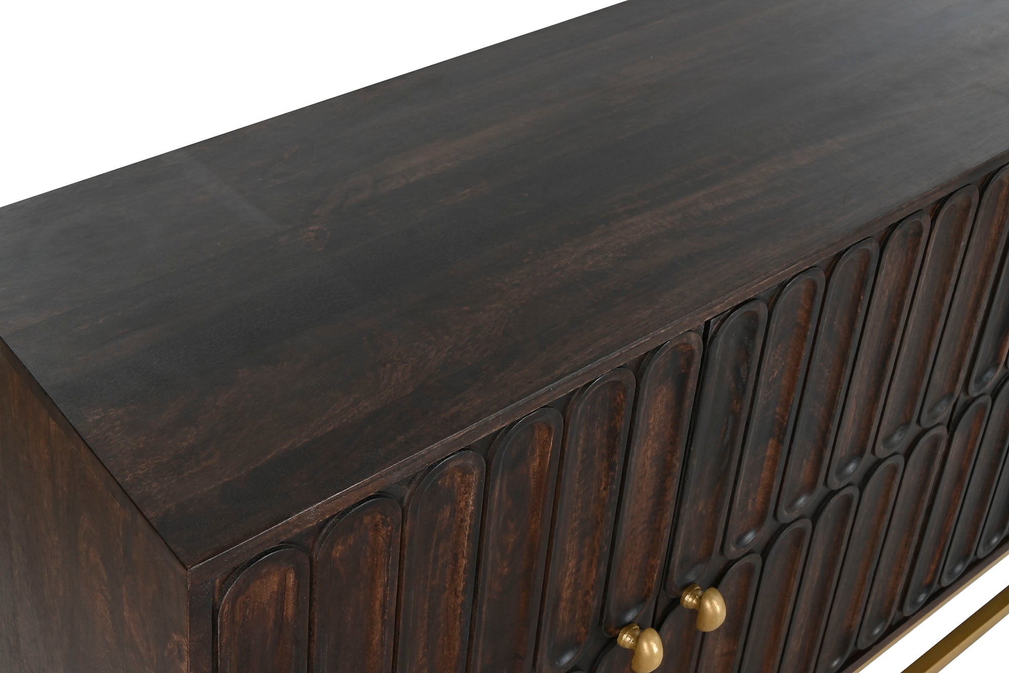 Puxador de metal para buffet 157,5 x 47 x 76,2 marrom escuro