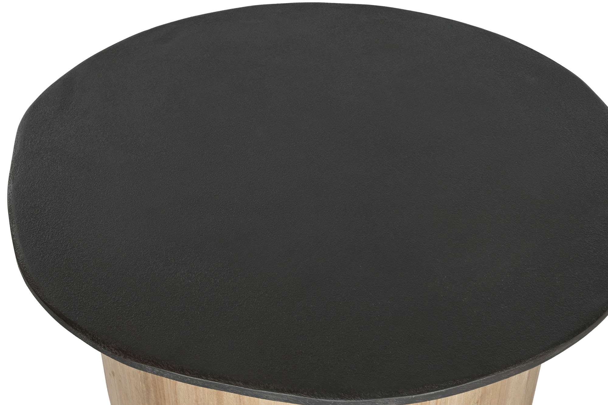 Fir Center Table 90X90X40 Dark Brown