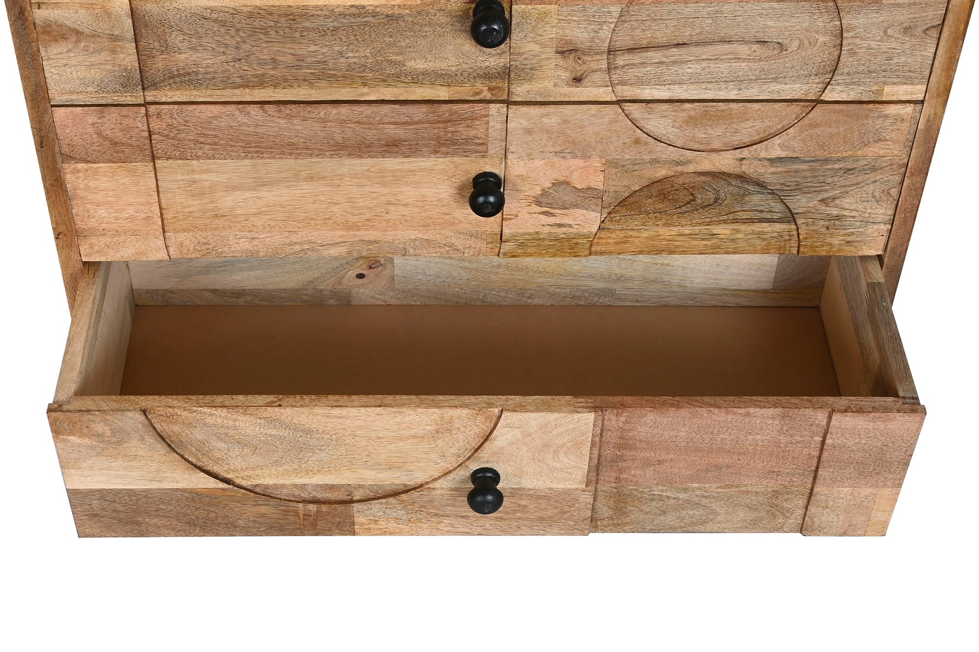 Comoda Mango 82X35X71 Geometrico Marron