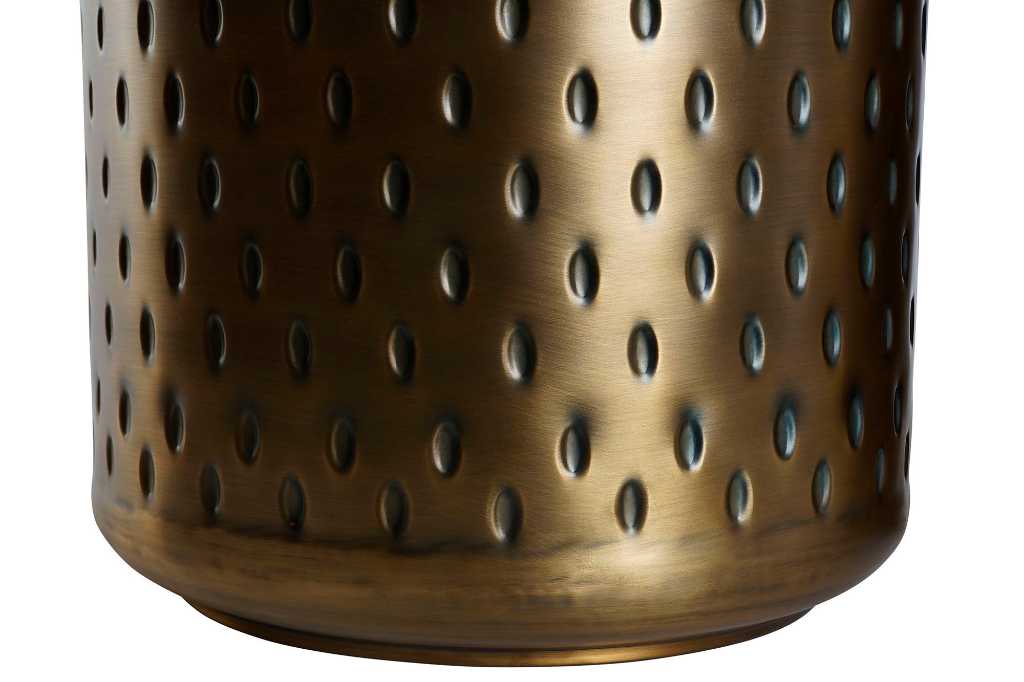 Side Table Set of 2 Metal 43x43x54 Gold Top