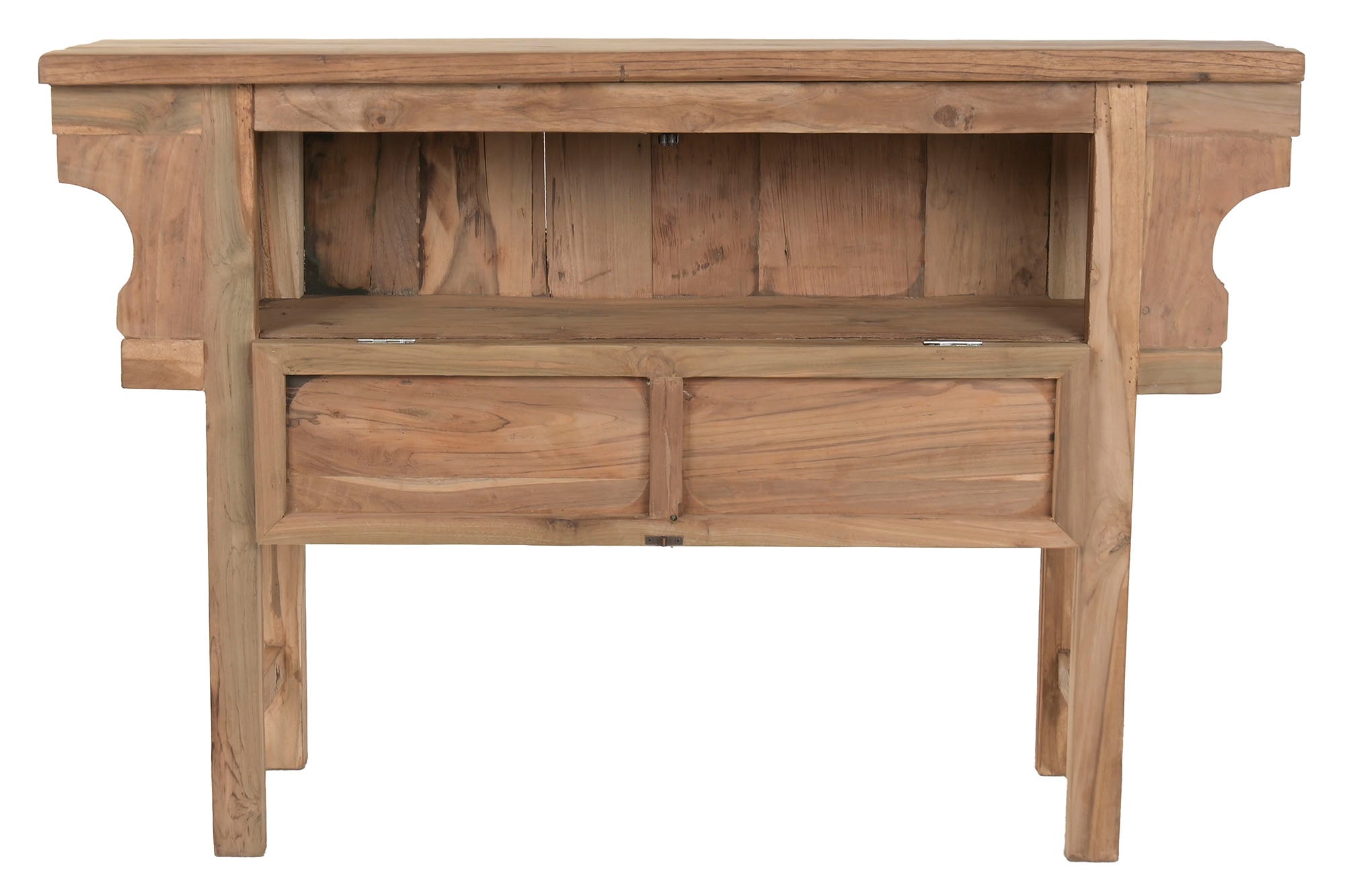 Consola Teca 120X38X80 1 Puerta Natural