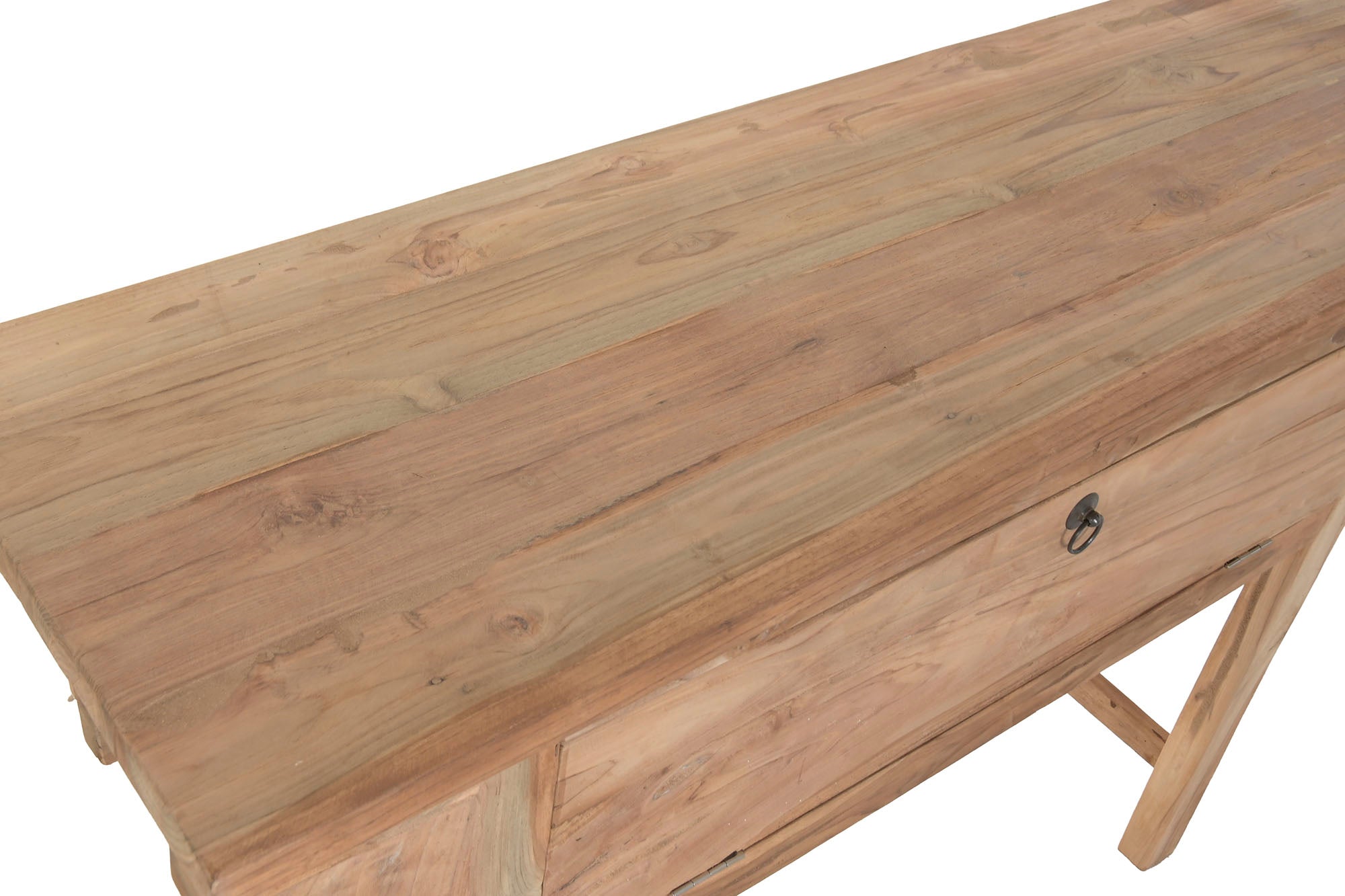 Consola Teca 120X38X80 1 Puerta Natural