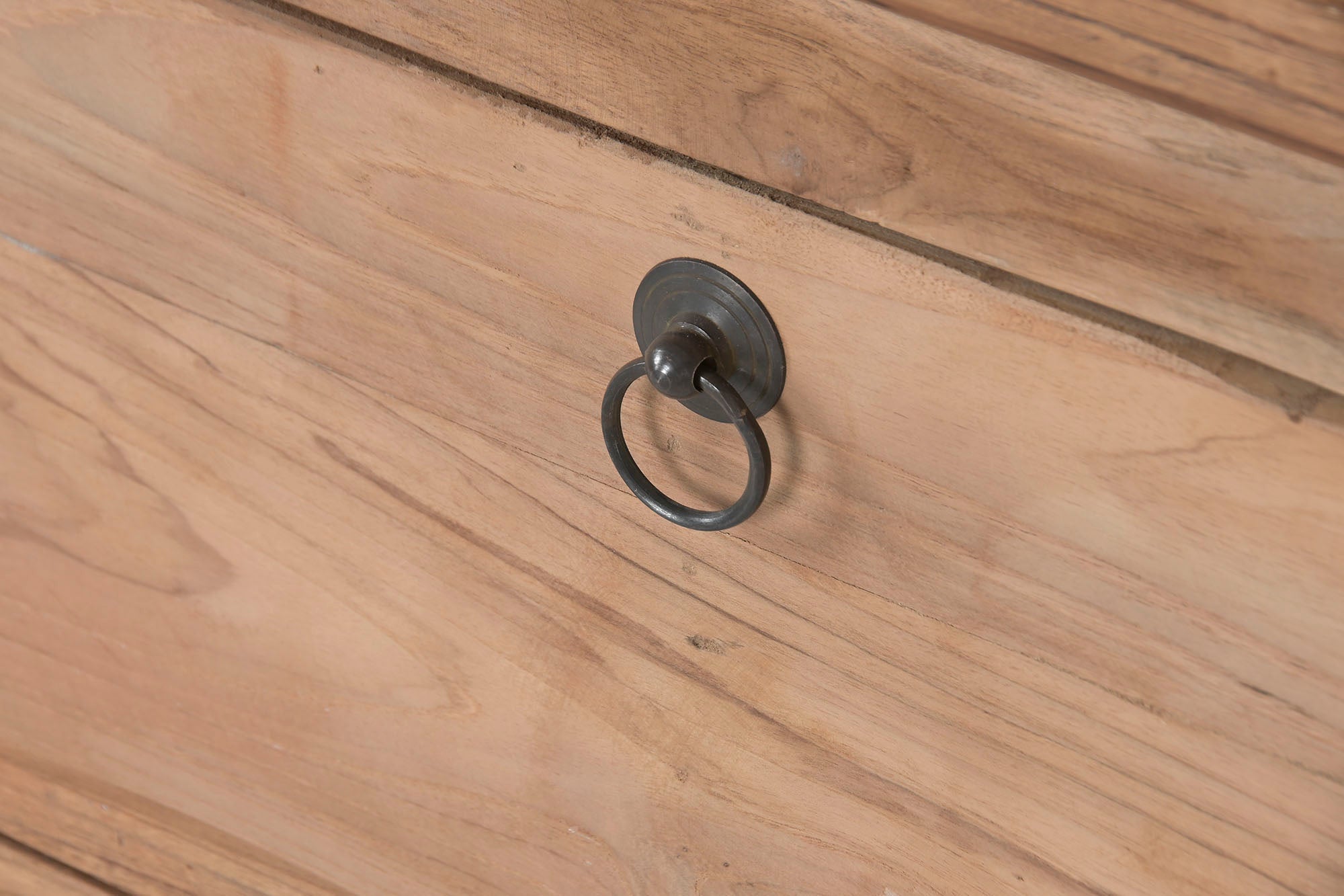 Consola Teca 120X38X80 1 Puerta Natural