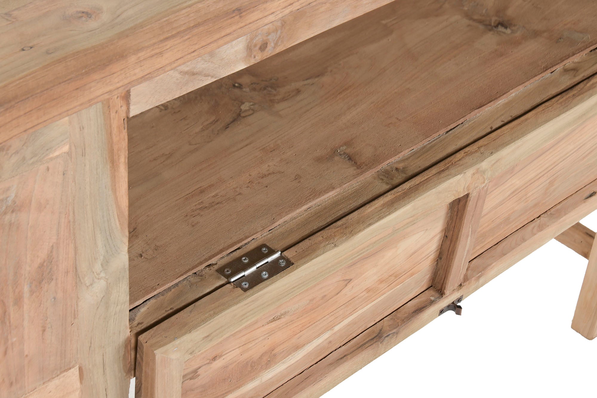 Consola Teca 120X38X80 1 Puerta Natural