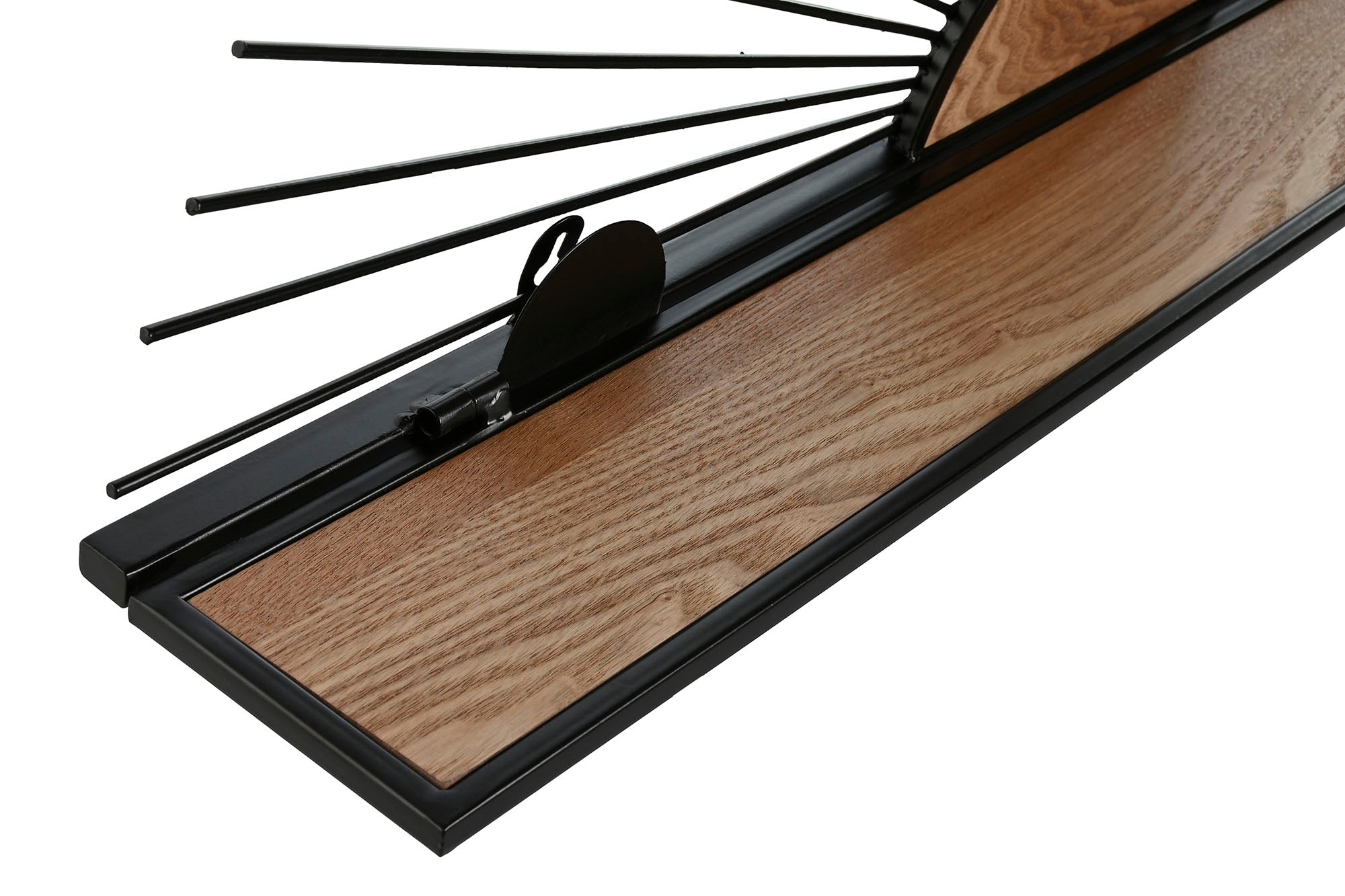 Estanteria Pared Metal Mdf 58X10,5X28 Negro