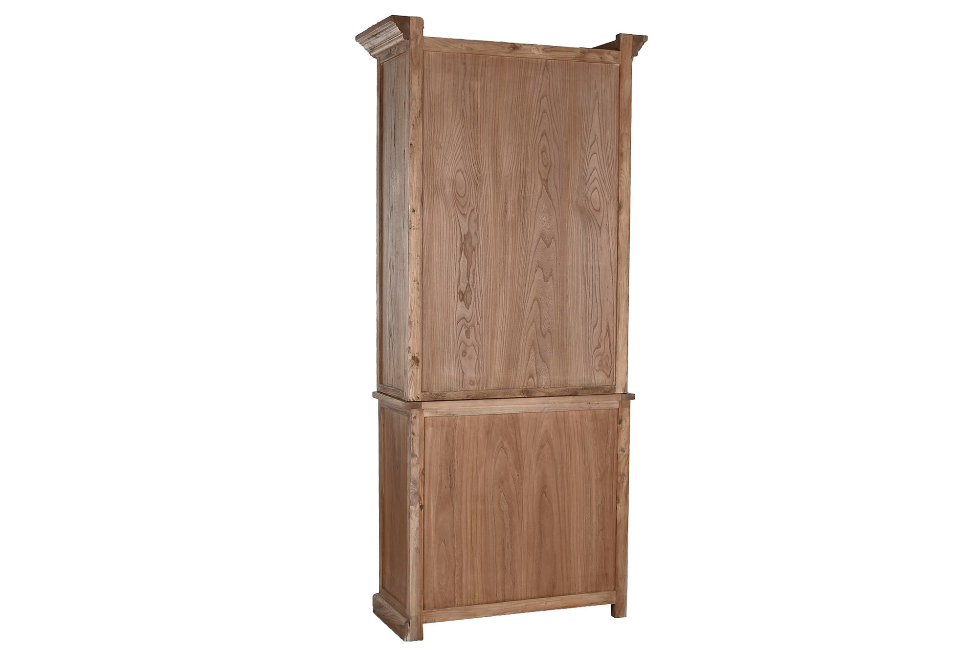 Recycled Elm Wood Display Case 100x45x220 Natural