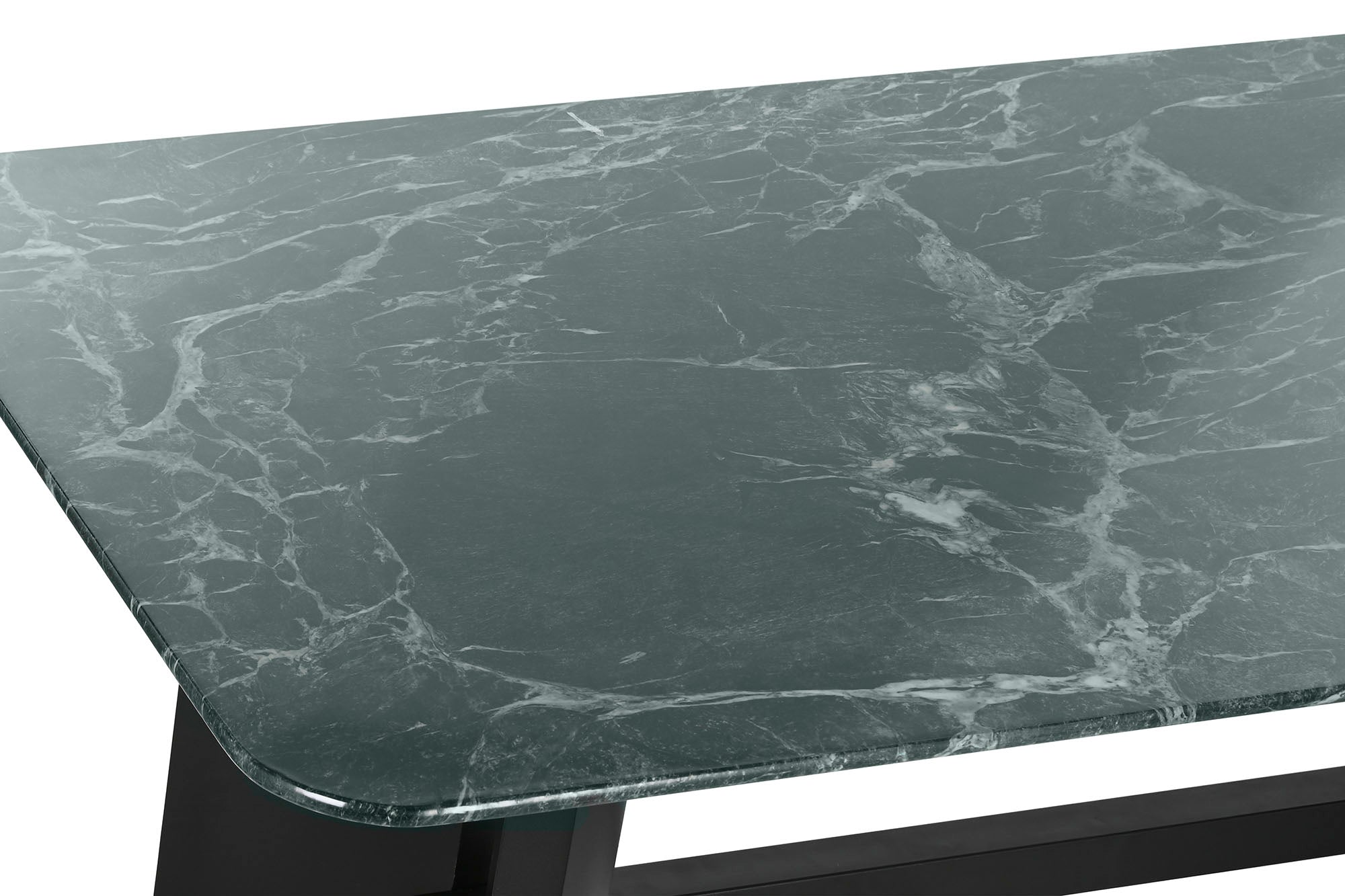 Mesa de Jantar em Metal e Vidro Temperado 200x100x76