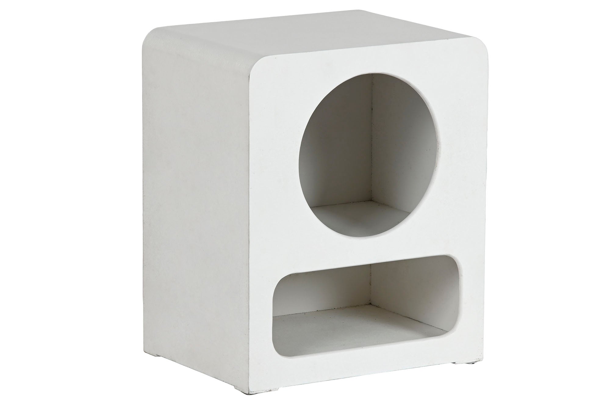 Mesita De Noche Mdf 40X30X48 Blanco