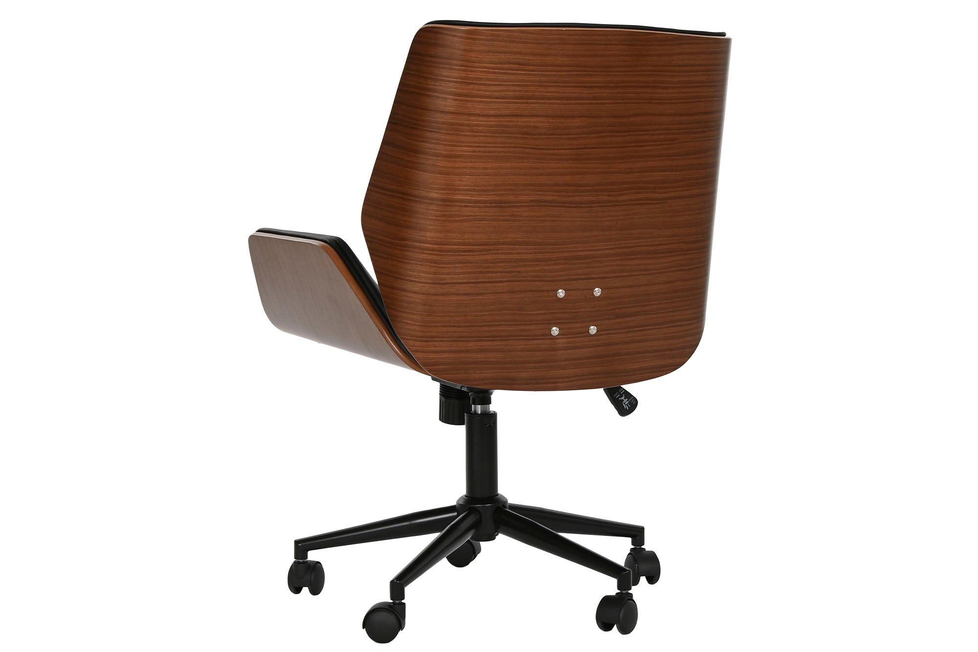 Pu Wood Chair 59.5X64X83 91 Wheels Black