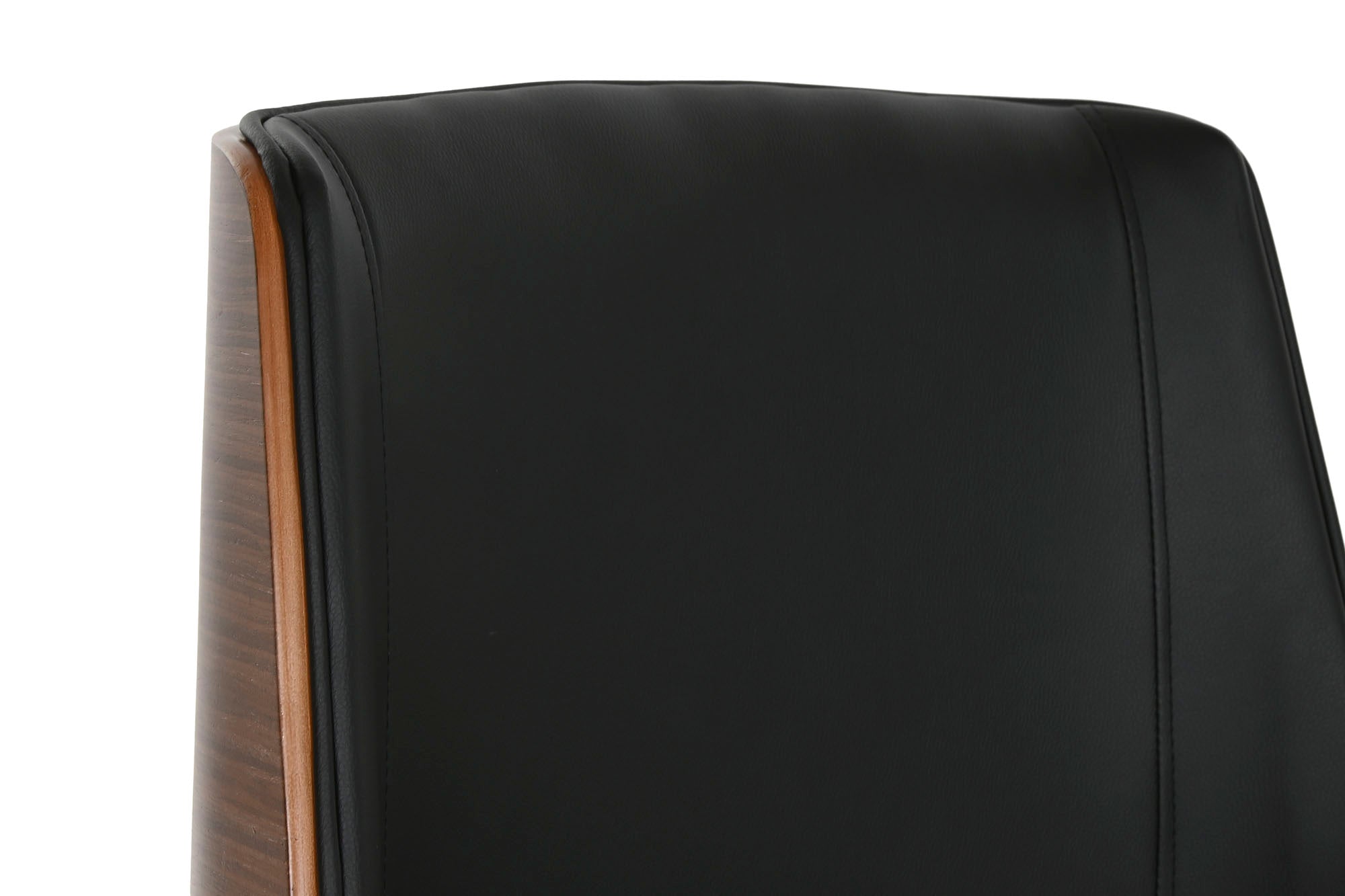 Pu Wood Chair 59.5X64X83 91 Wheels Black
