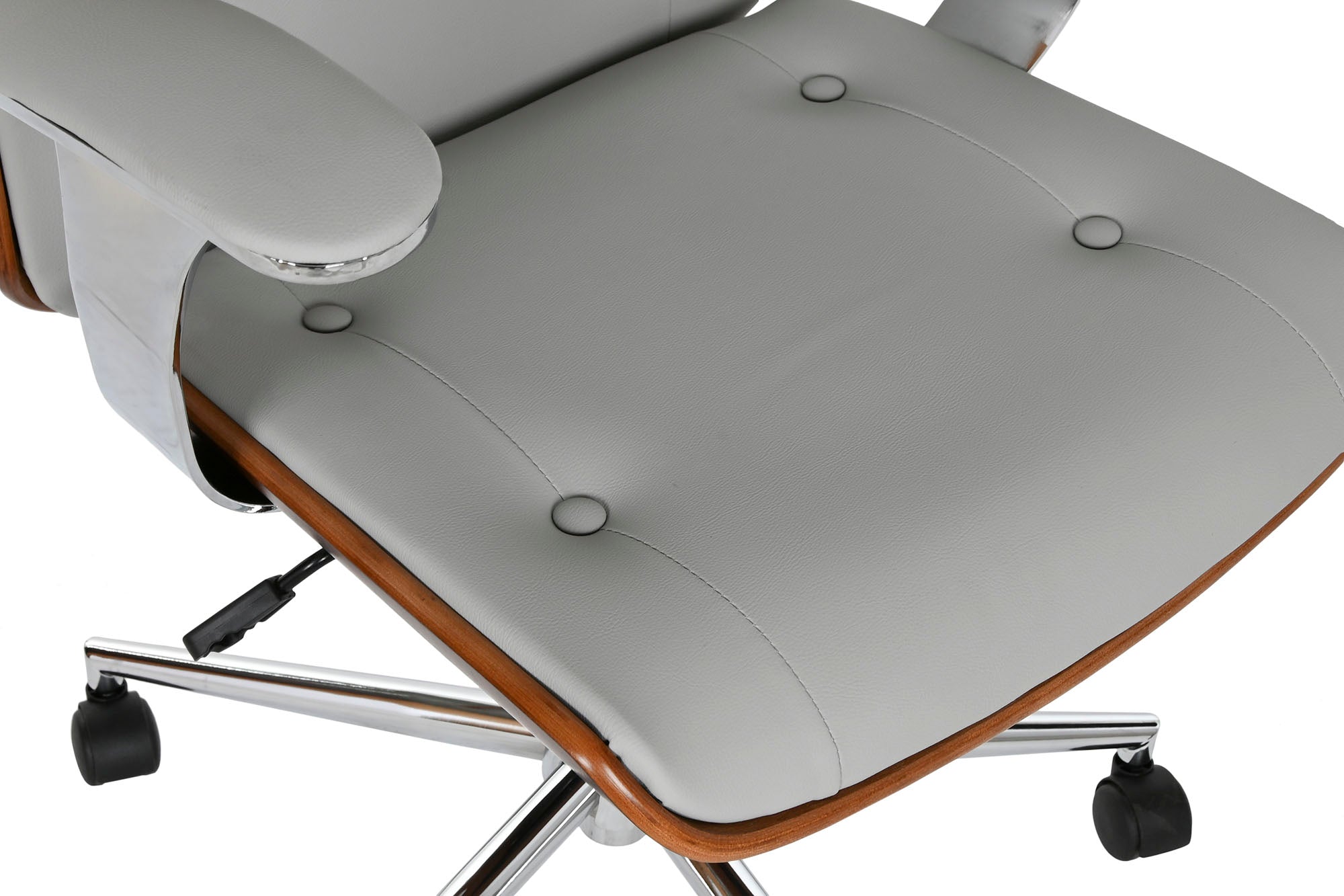Pu Wood Chair 71X69X108.5 Beige Wheels