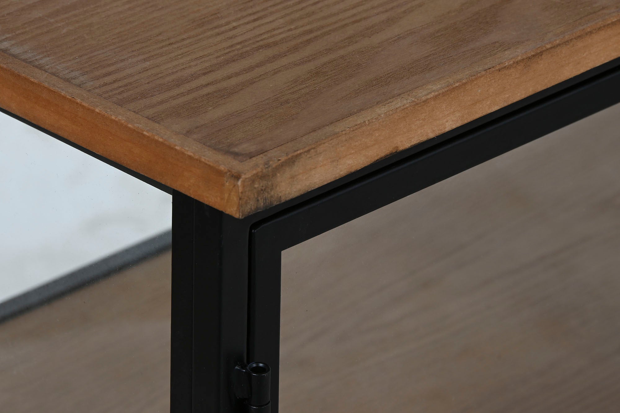 Metal Glass Bottle Rack 102X32X60 Natural Wall