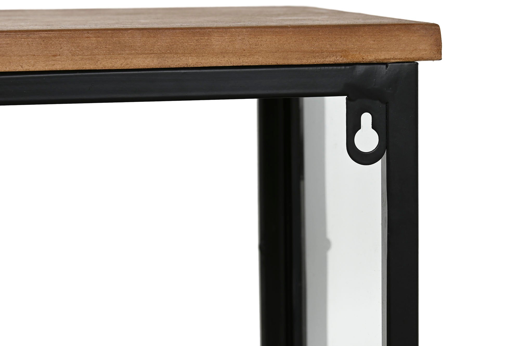 Metal Glass Bottle Rack 102X32X60 Natural Wall