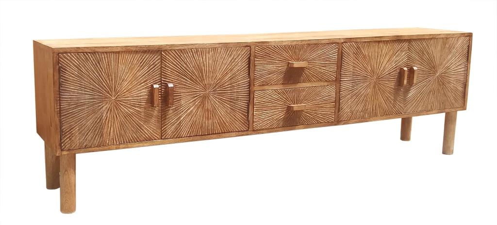 Mueble Tv Mango 180X34,5X54 33,58 Natural