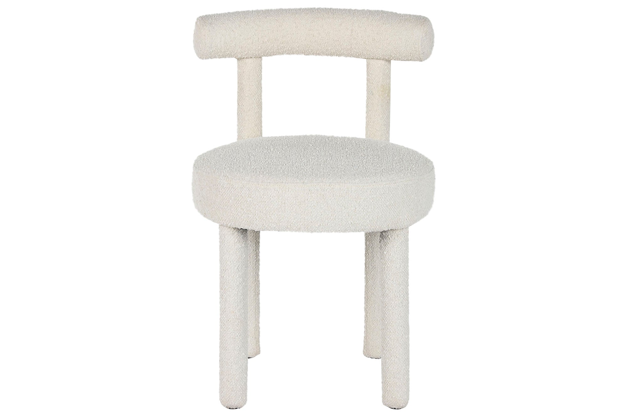 Maple Polyester Chair 51X52X74 Raw Boucle