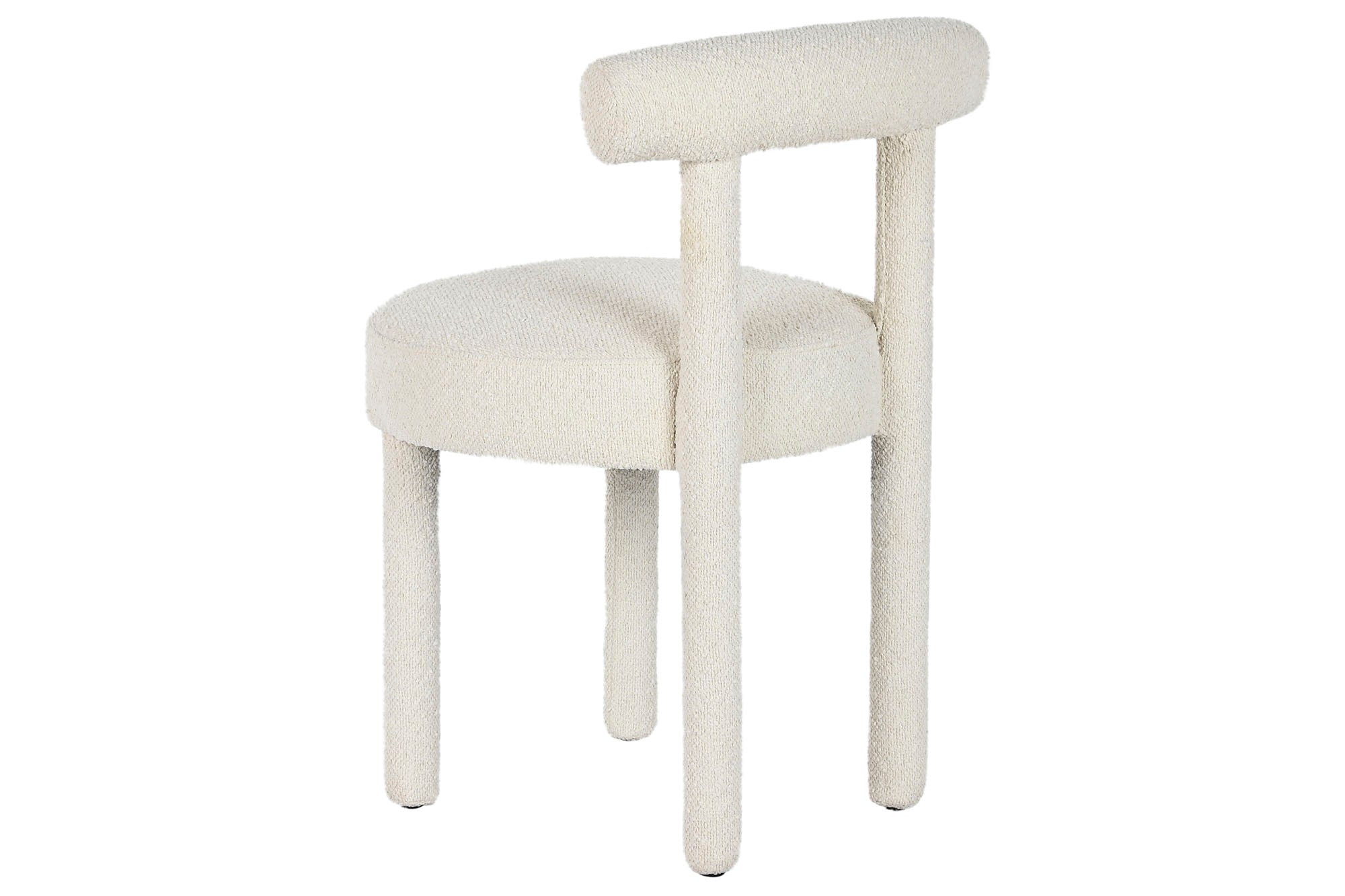 Maple Polyester Chair 51X52X74 Raw Boucle