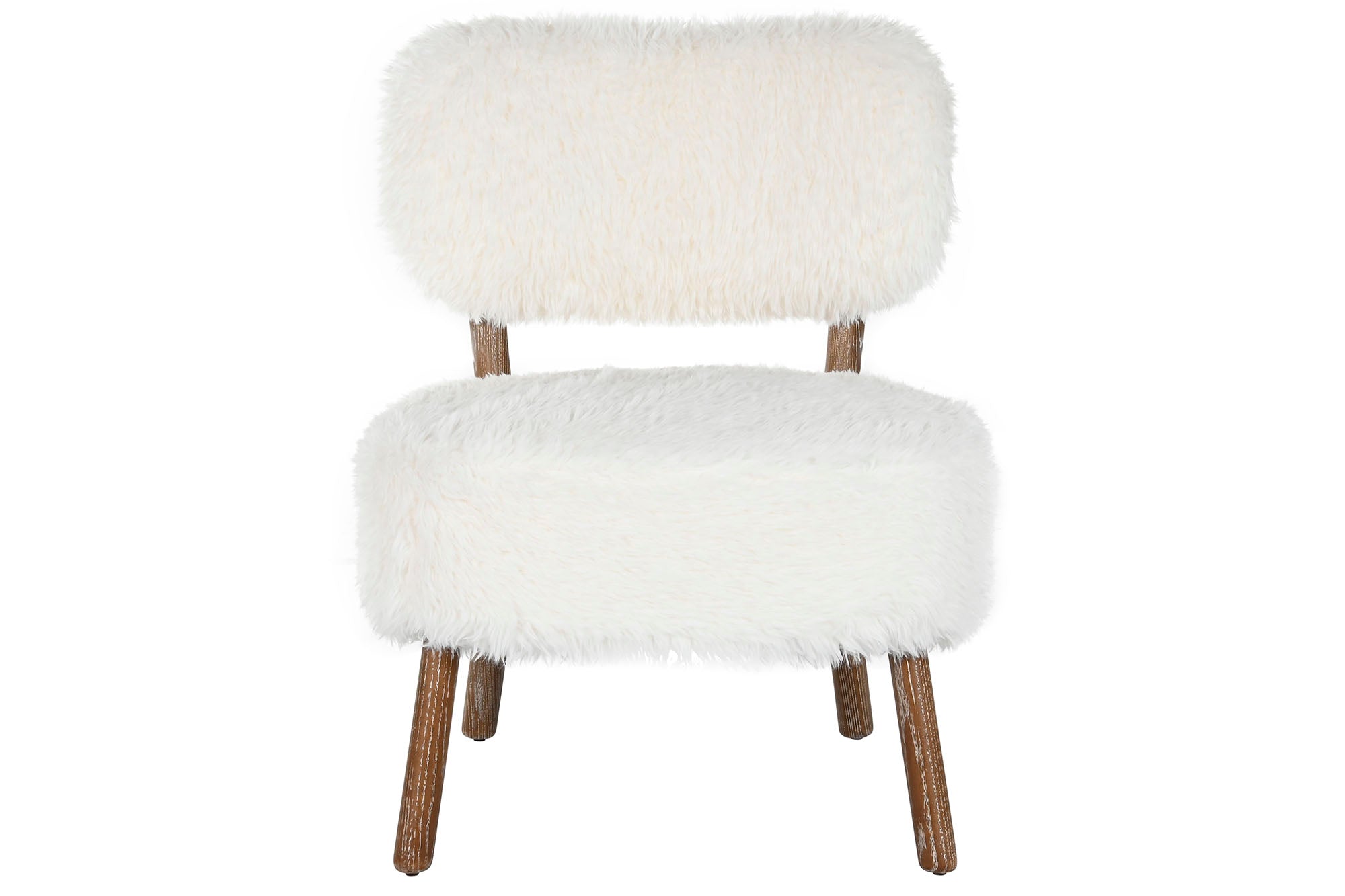 Ash Armchair 61x62x80 Raw Synthetic Hair