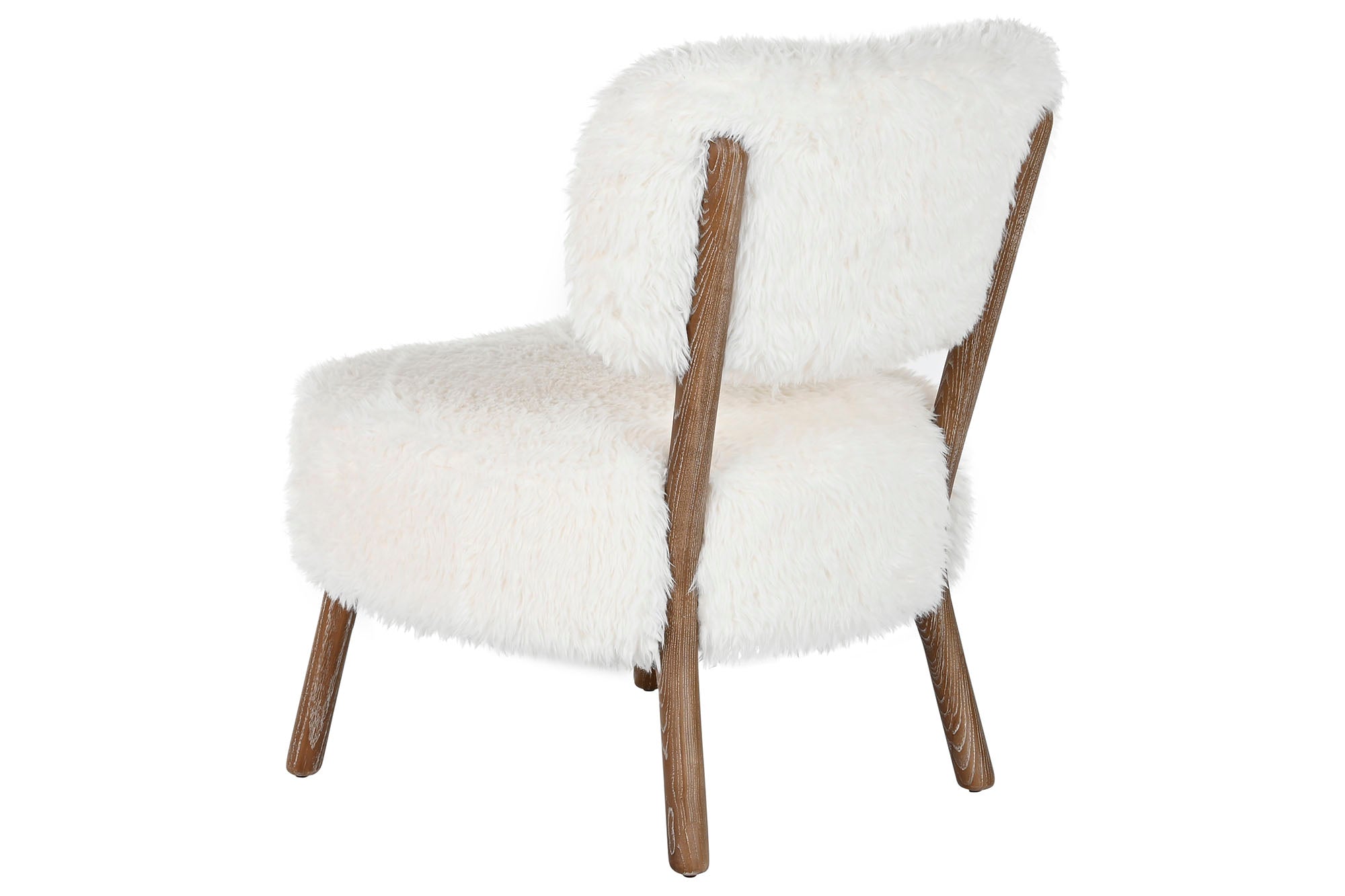 Ash Armchair 61x62x80 Raw Synthetic Hair