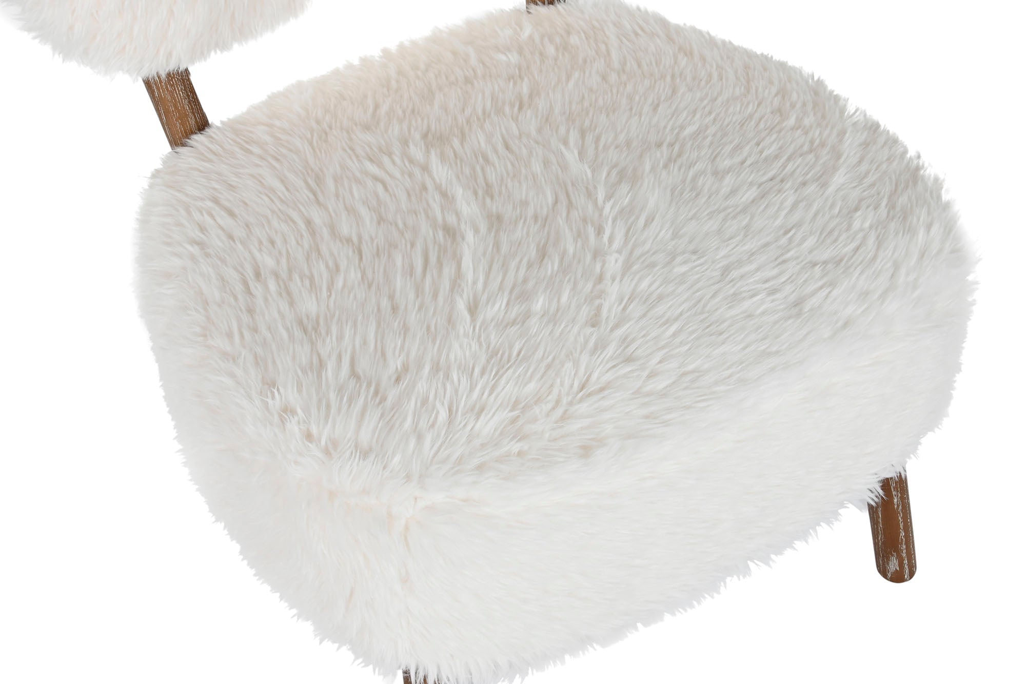 Ash Armchair 61x62x80 Raw Synthetic Hair