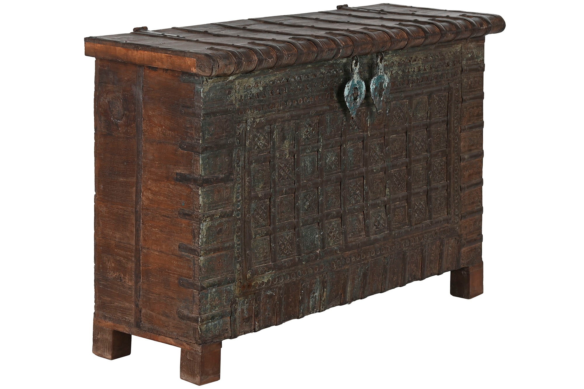 Arcon Teca Hierro 137X44X98 Pieza Surtida Marron