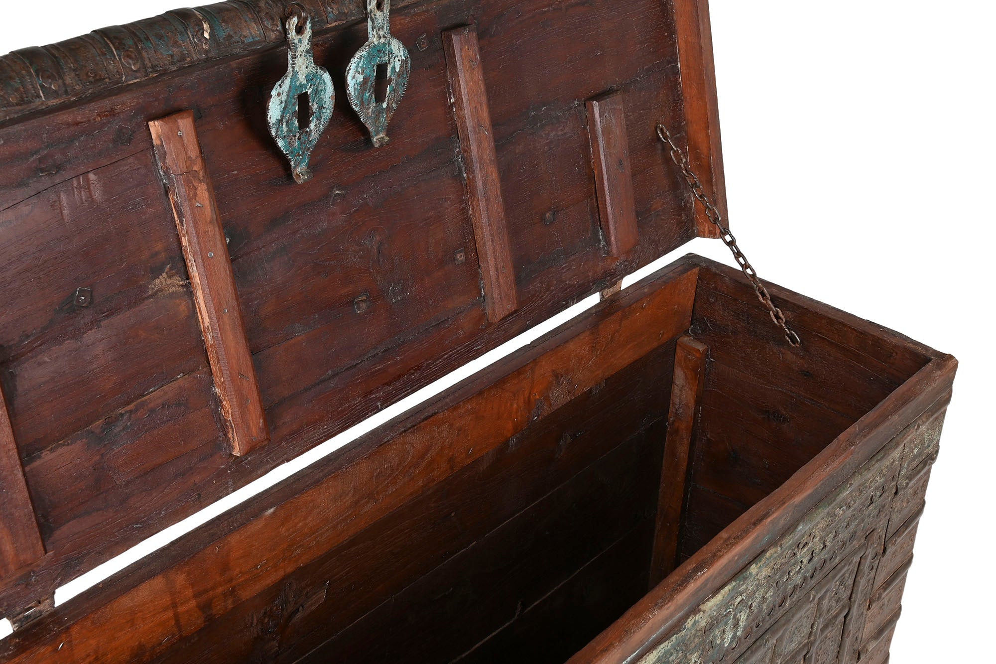 Arcon Teca Hierro 137X44X98 Pieza Surtida Marron