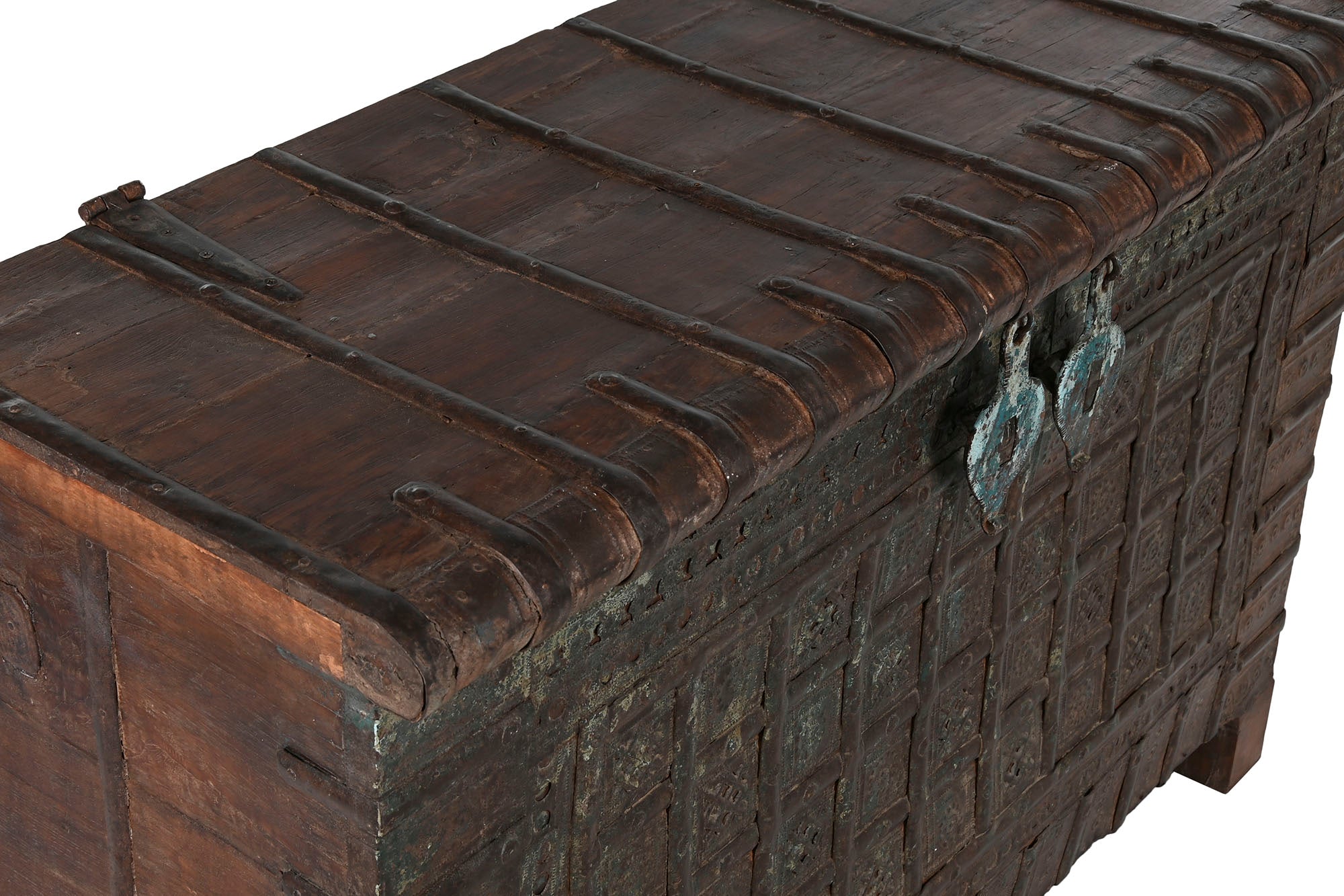 Arcon Teca Hierro 137X44X98 Pieza Surtida Marron