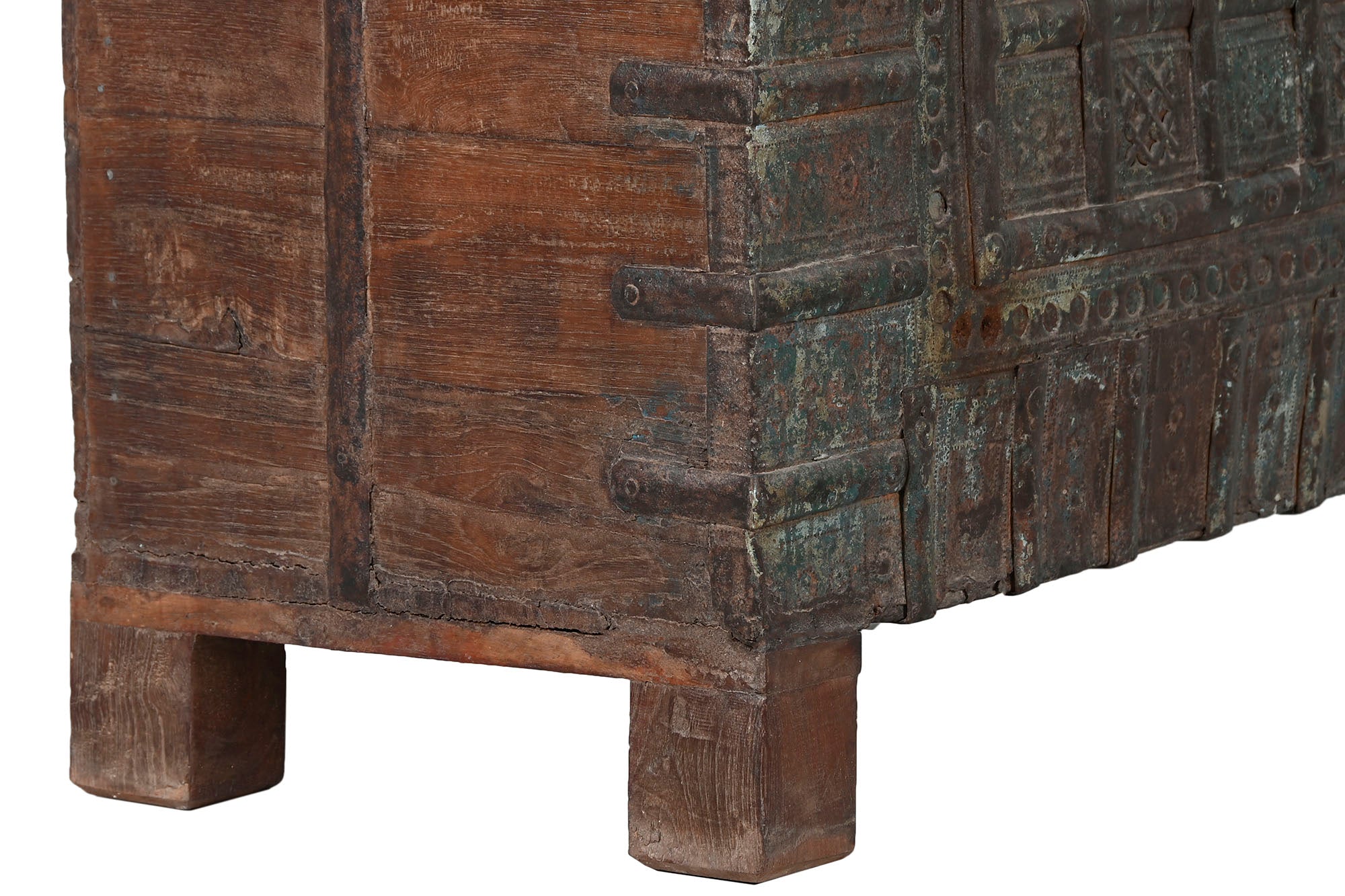 Arcon Teca Hierro 137X44X98 Pieza Surtida Marron