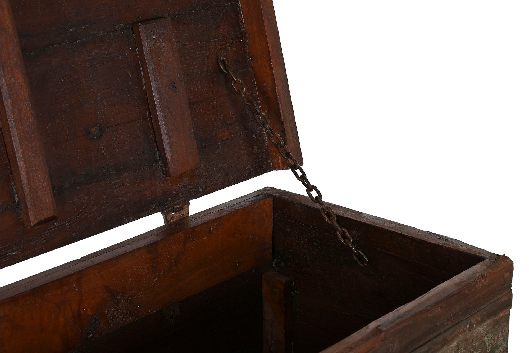 Arcon Teca Hierro 137X44X98 Pieza Surtida Marron