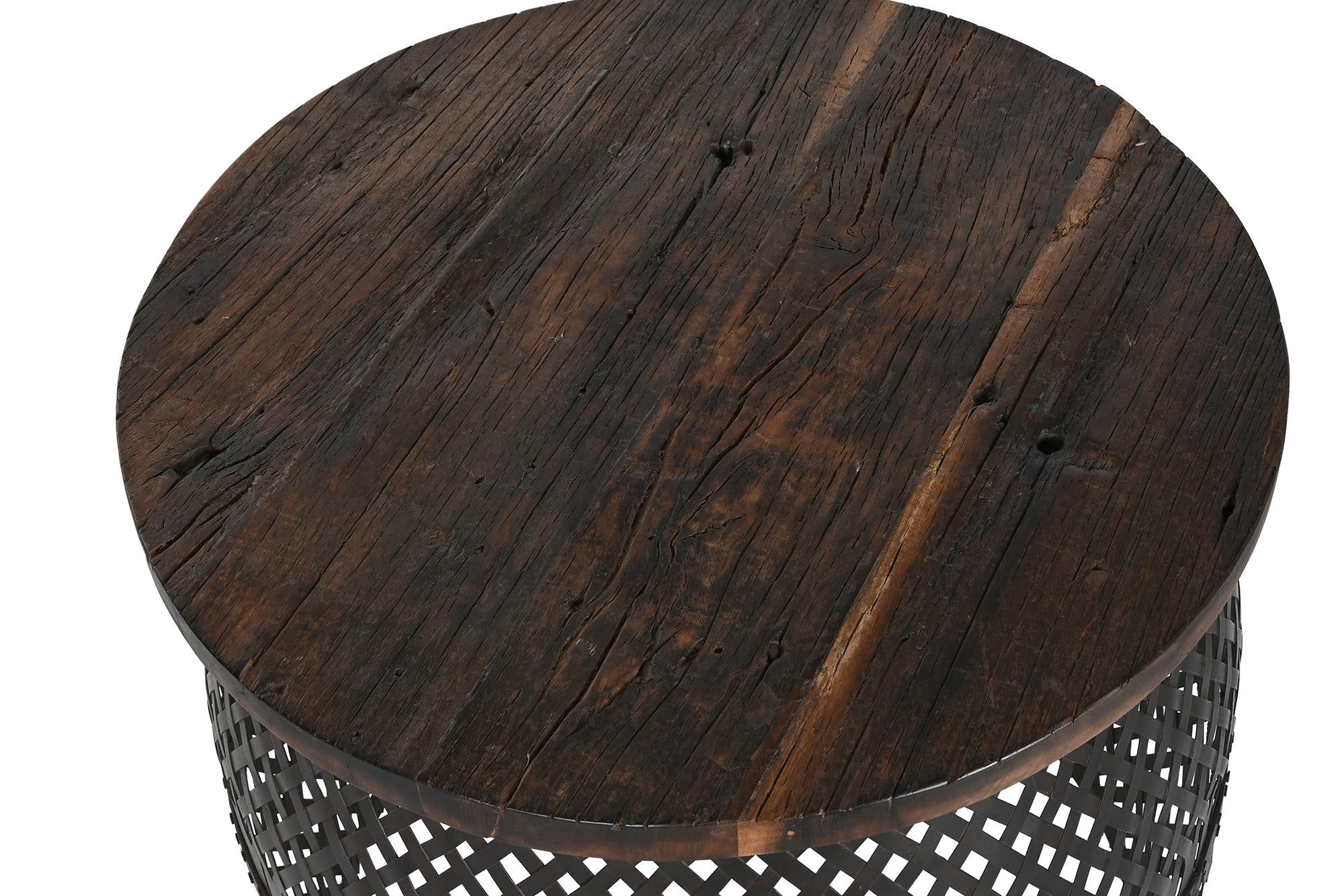 Mango Iron Side Table 58x58x55 Natural