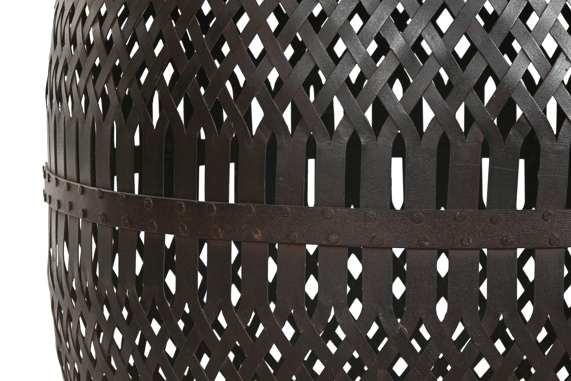 Mango Iron Side Table 58x58x55 Natural