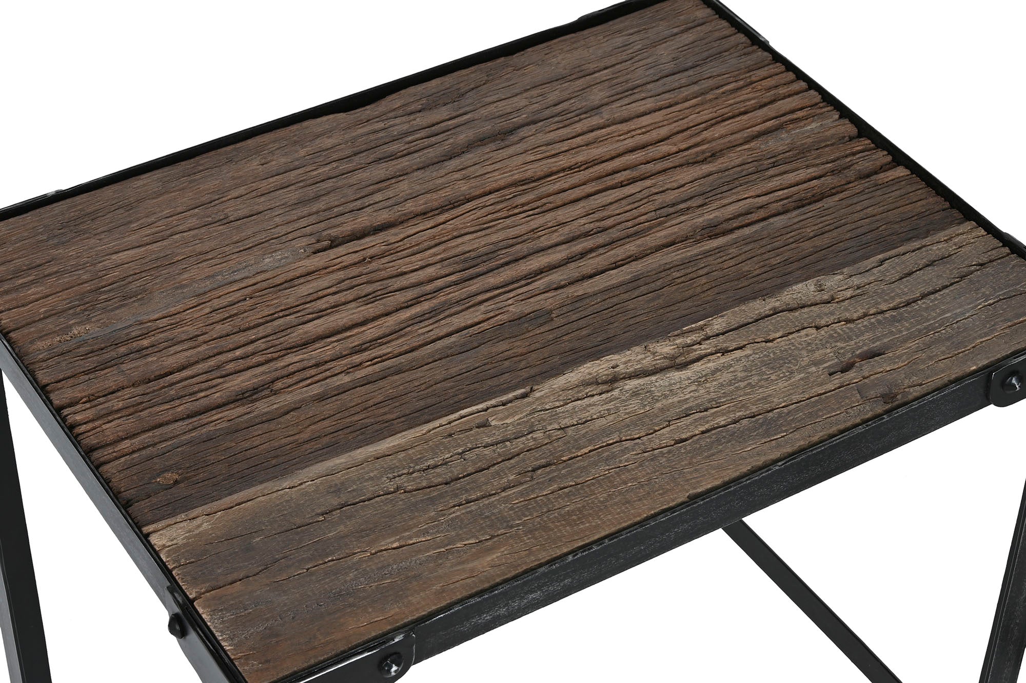 Mesita Auxiliar Set 2 Madera 48X36X45 Reciclada