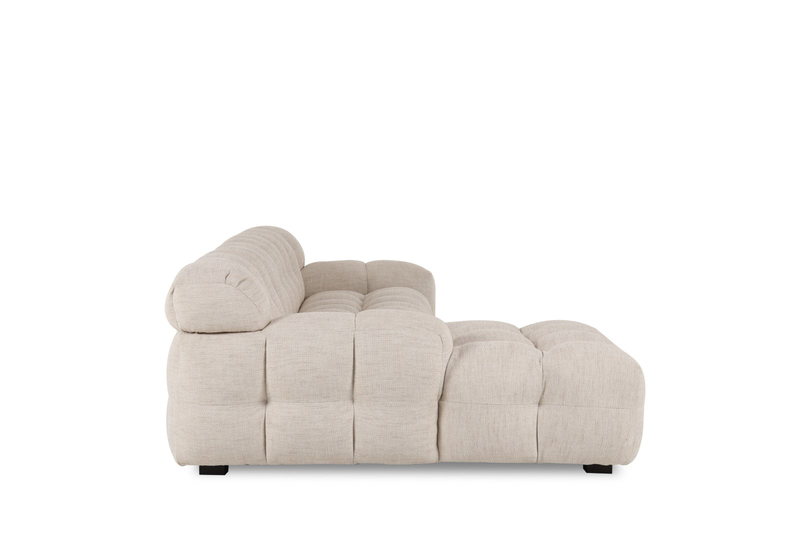 Sofa Poliester 272X168X76 Chaiselounge Beige