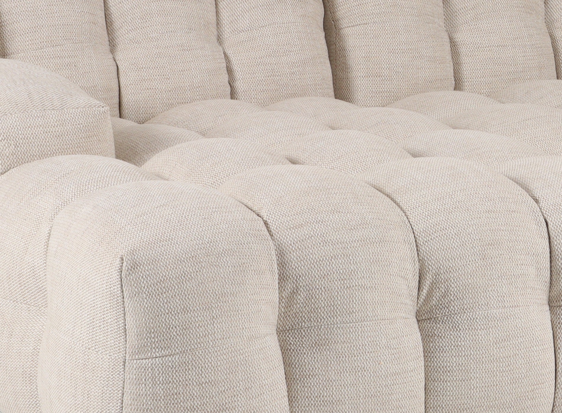 Sofa Poliester 272X168X76 Chaiselounge Beige