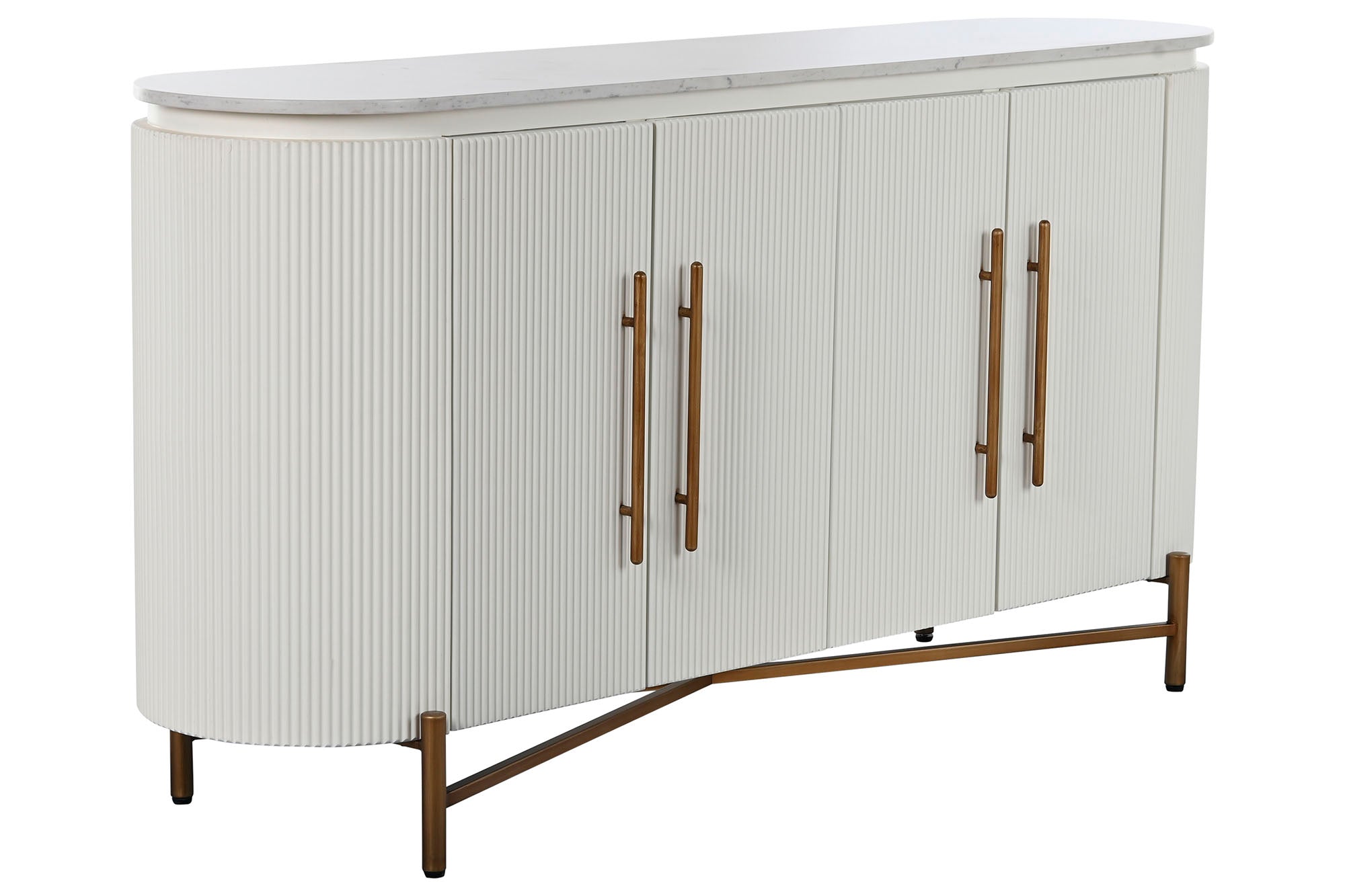 Buffet Abeto Marmol 152X42X78 60,20 Blanco