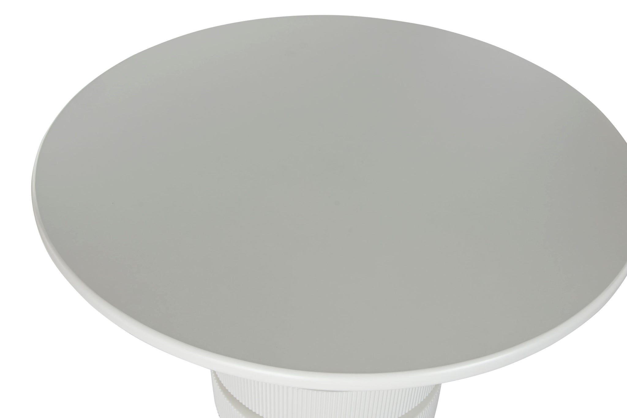 Mesa Redonda Comedor Abeto Mdf 120X120X80 Blanco