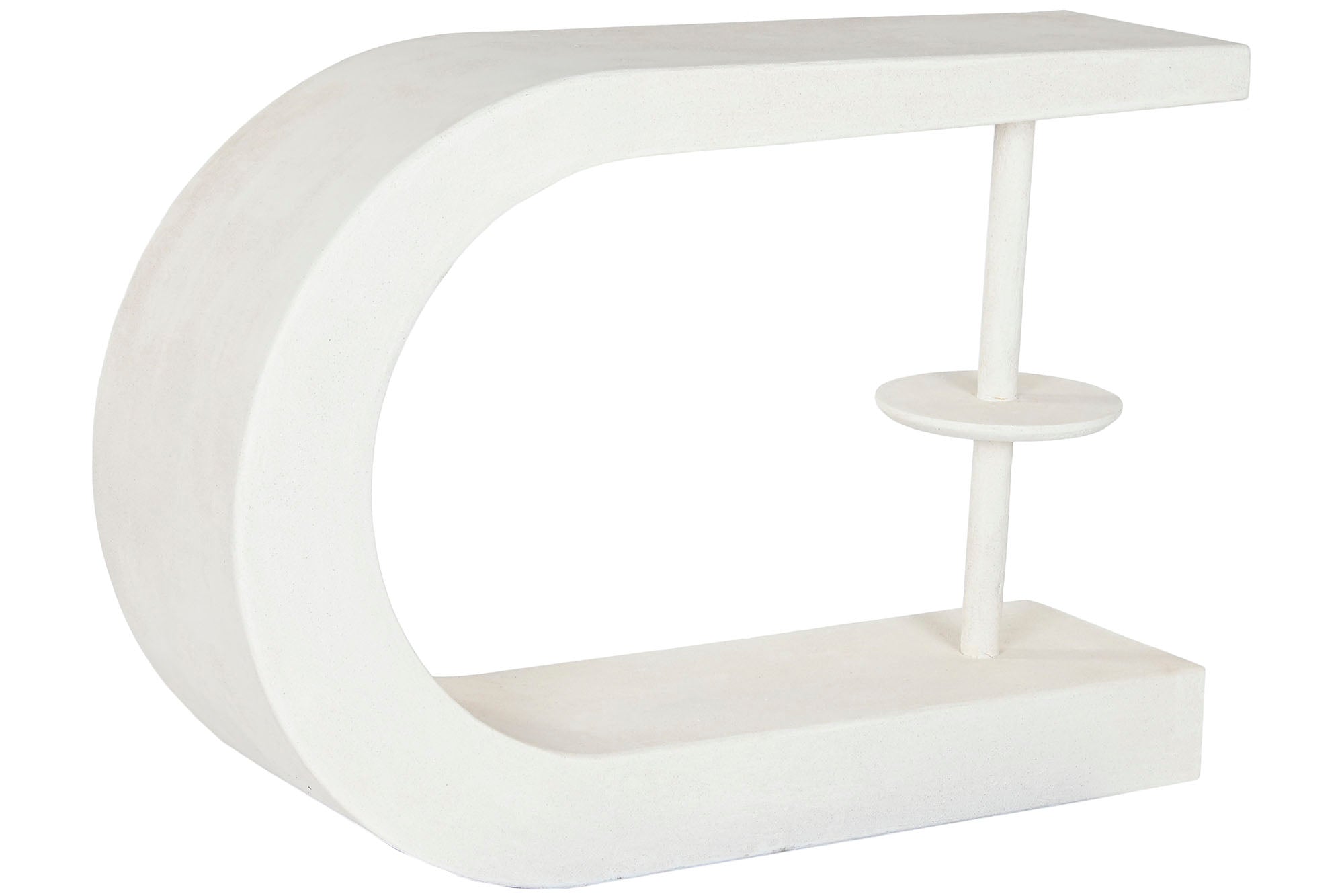 Consola Mdf 110X30X77 Rugoso Blanco