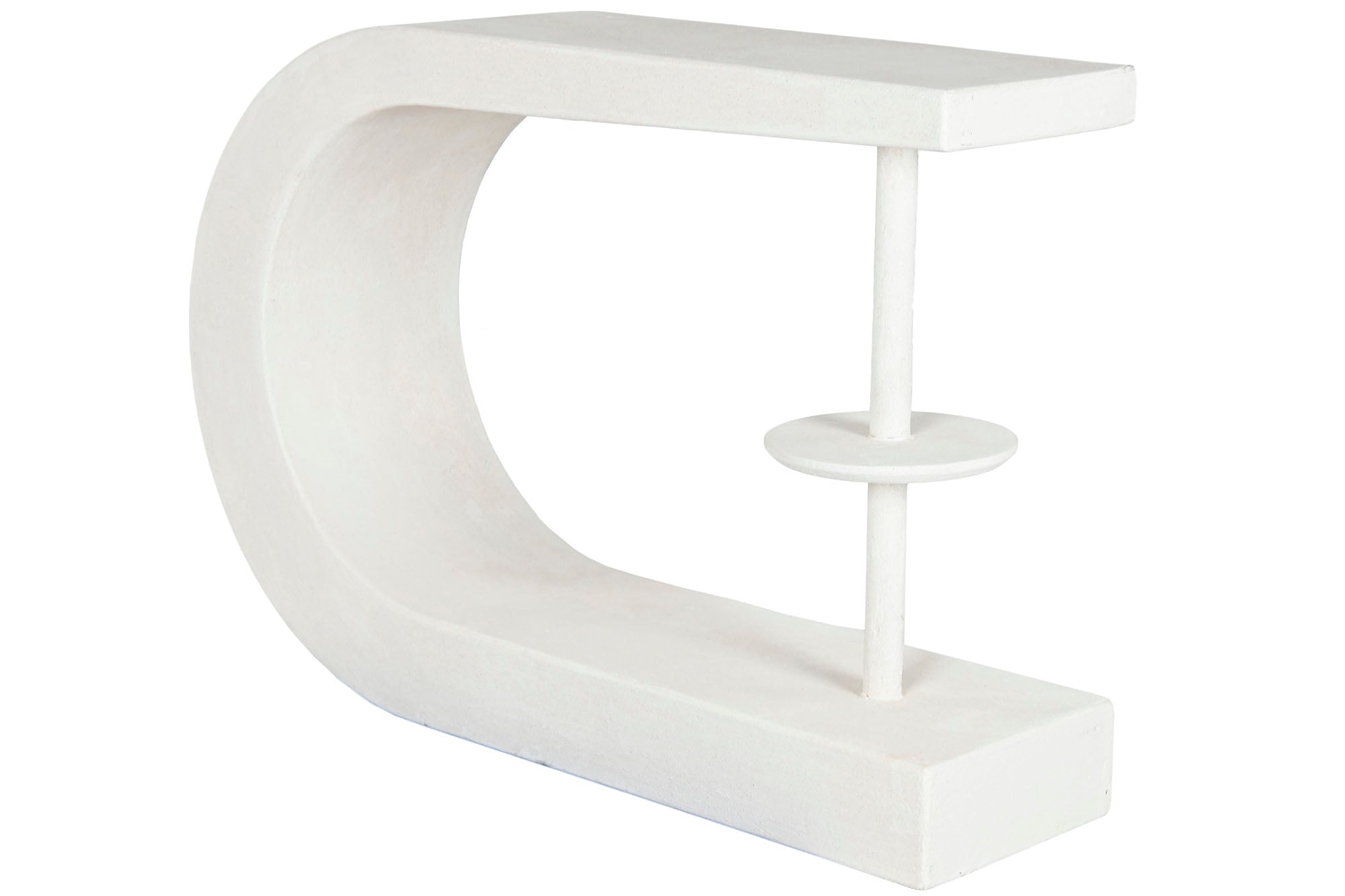 Consola Mdf 110X30X77 Rugoso Blanco