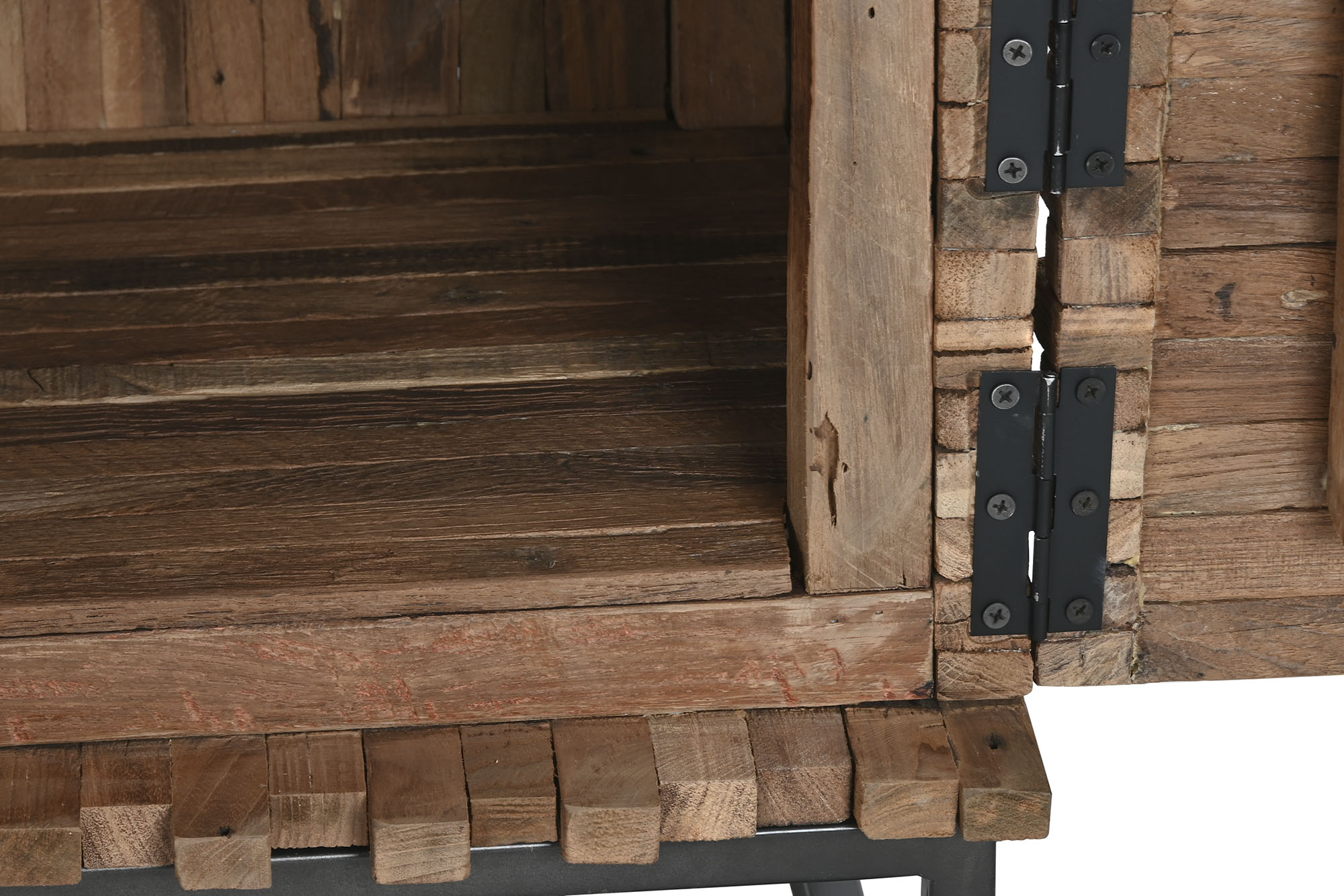 Recycled Teak TV Cabinet 160x40x50 3 Doors