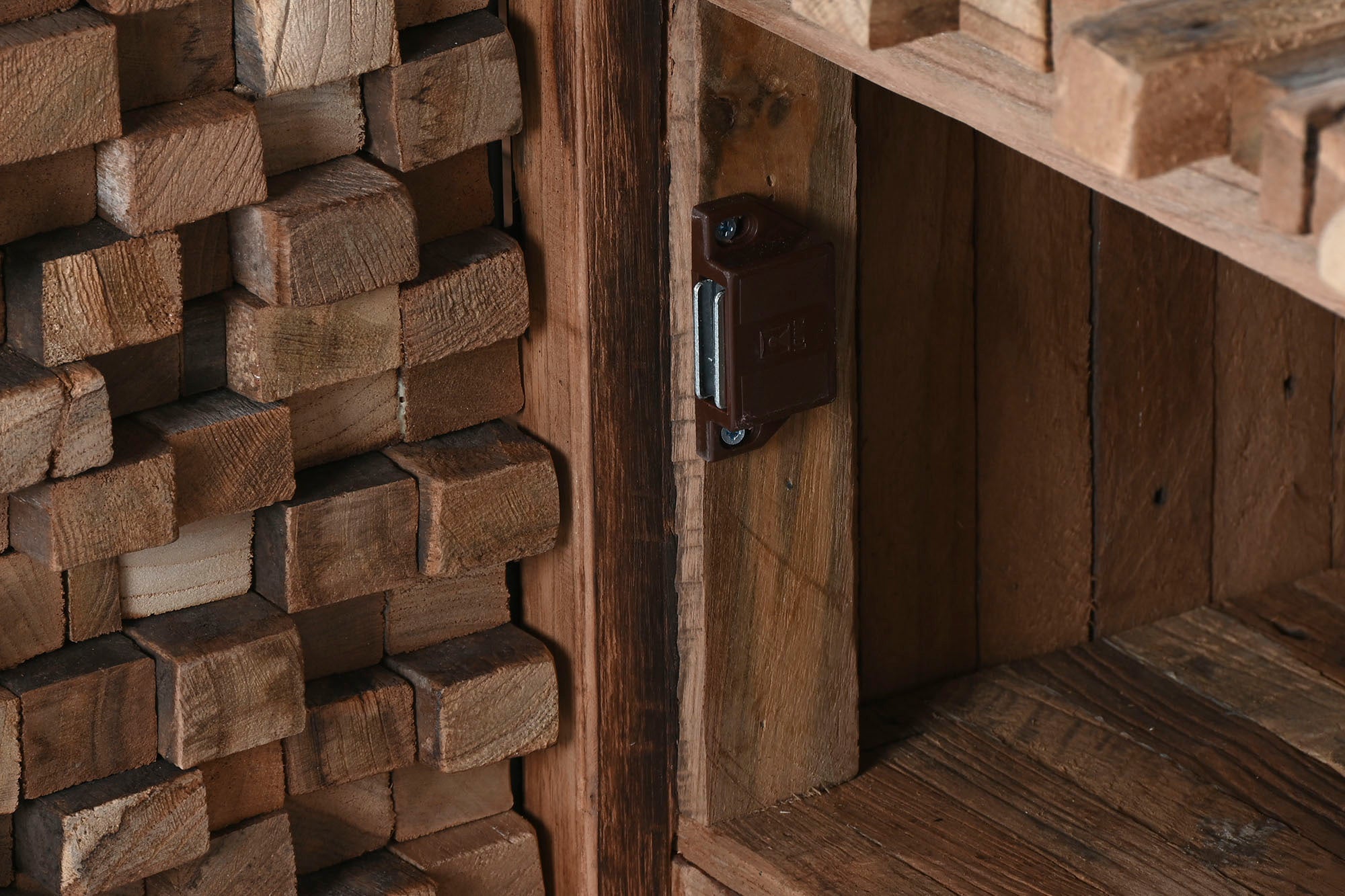 Recycled Teak TV Cabinet 160x40x50 3 Doors