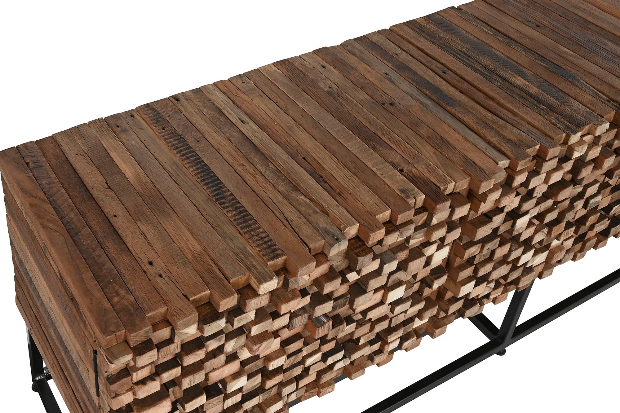Recycled Teak TV Cabinet 160x40x50 3 Doors