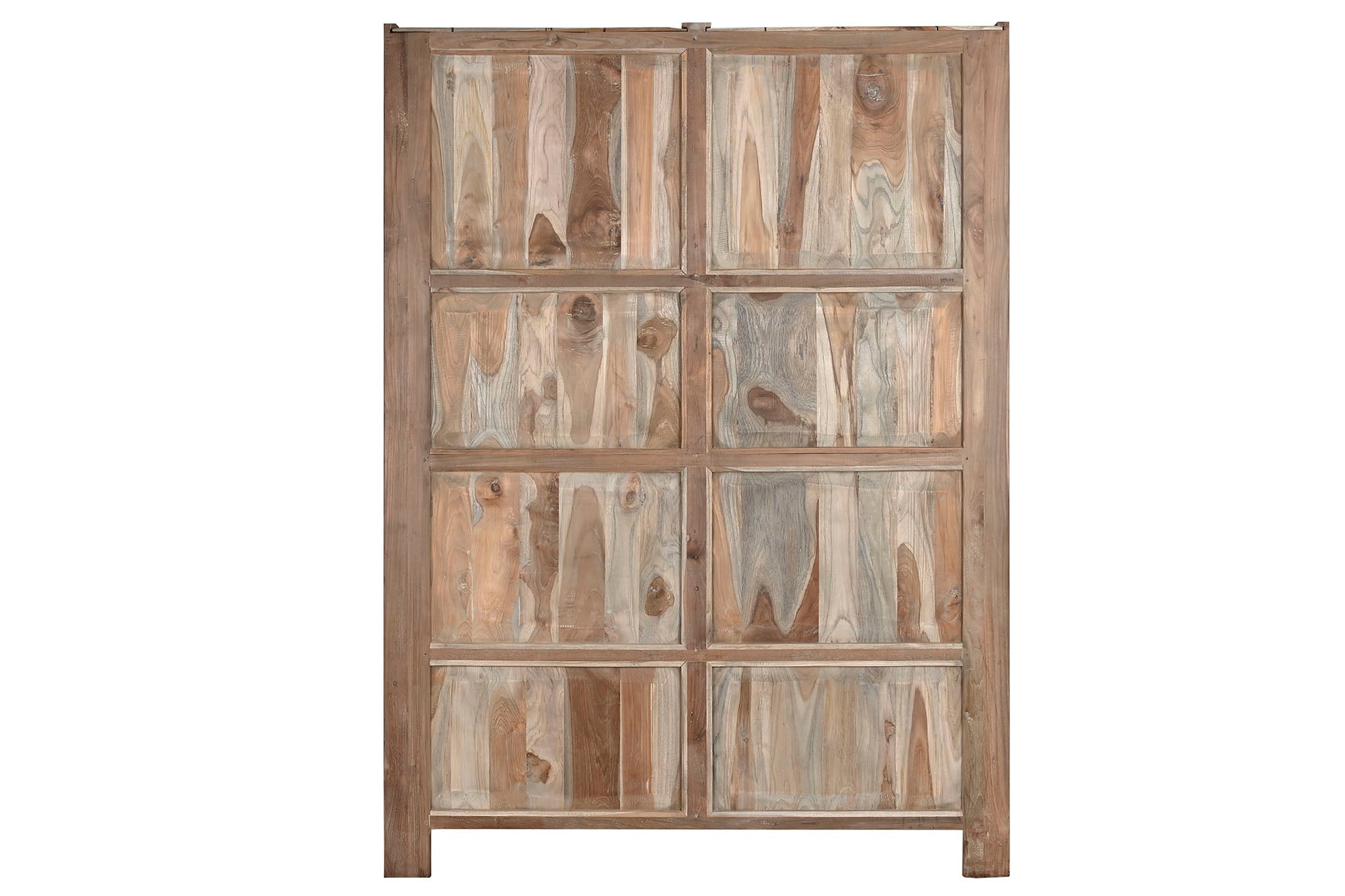 Guarda-roupa de teca reciclada 130x45x180 4 portas