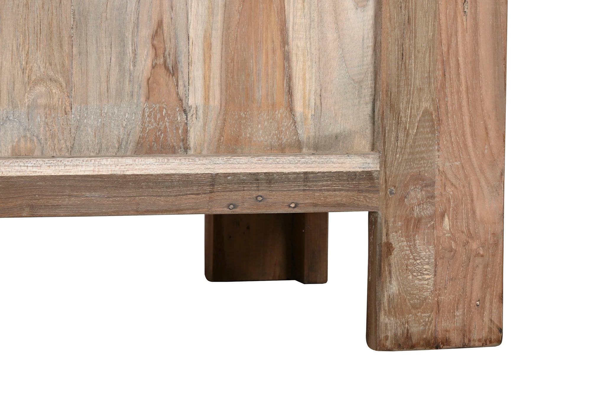 Guarda-roupa de teca reciclada 130x45x180 4 portas