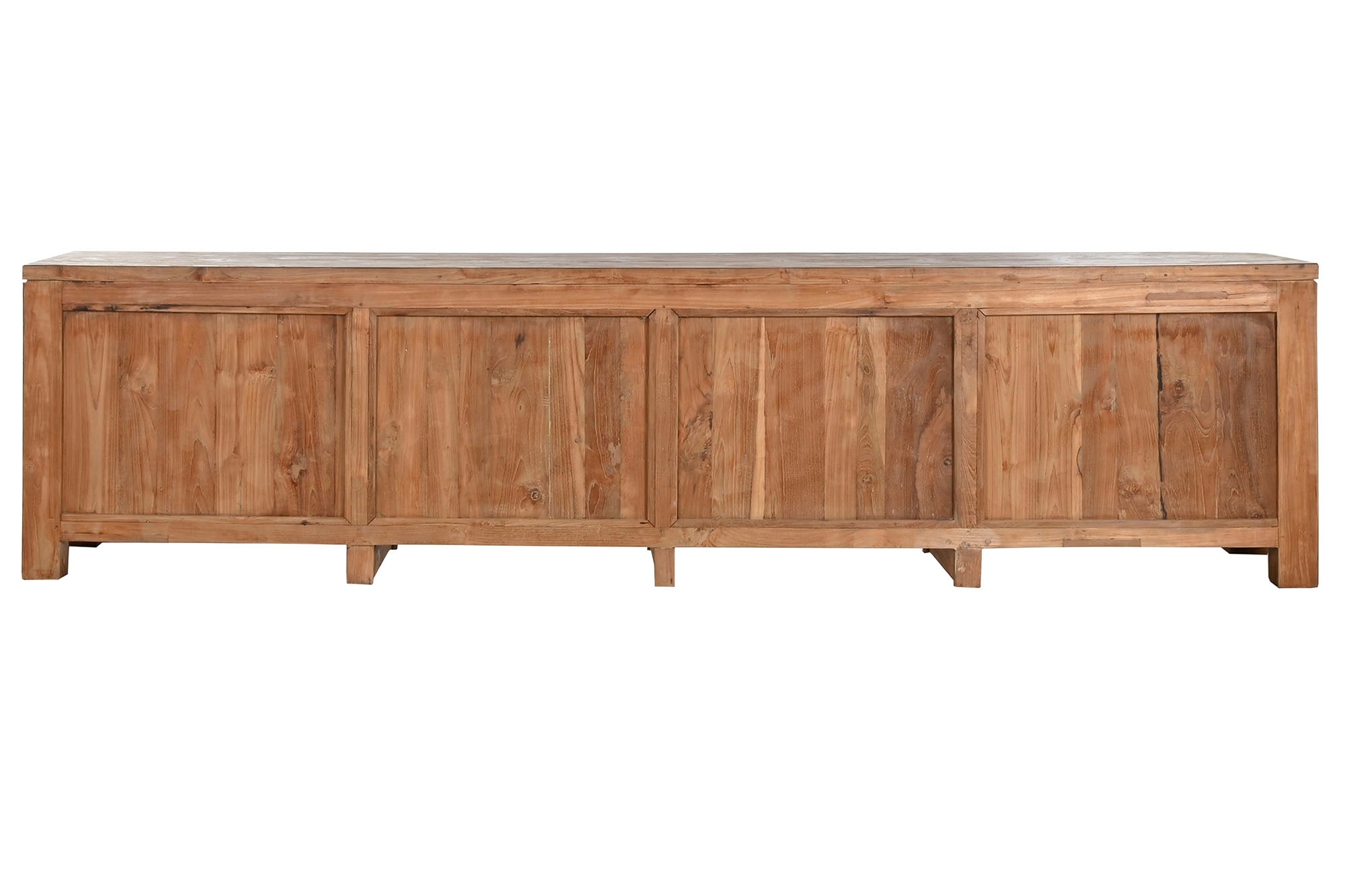 Mueble Tv Teca Reciclada 250X45X60 2 Purt 4 Caj