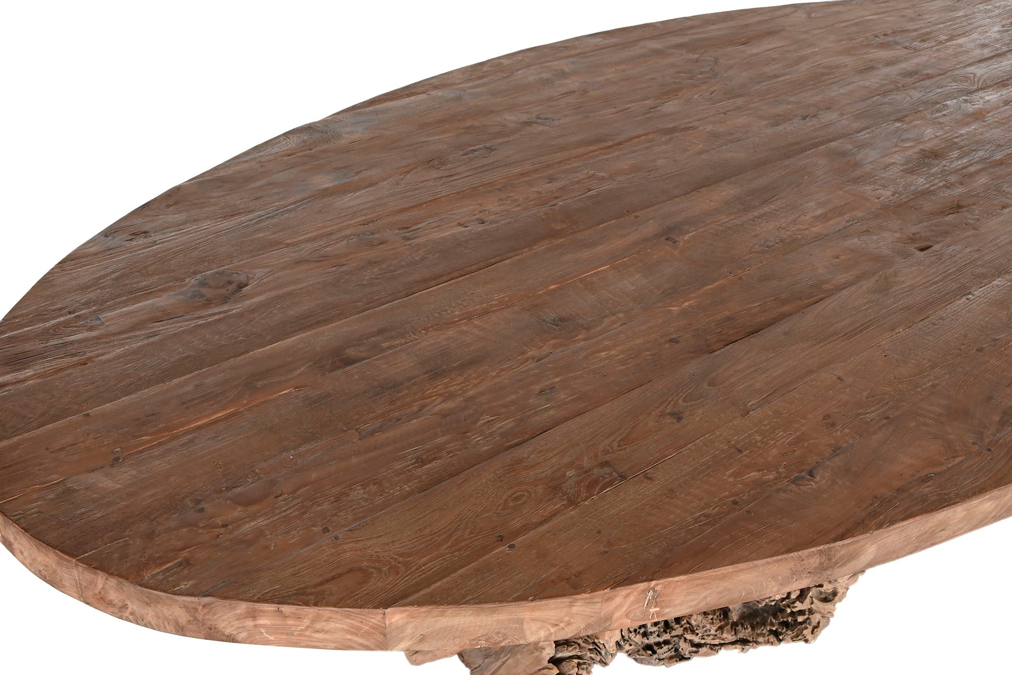 Mesa de Jantar em Teca 240X120X78 153,35 Base em Raiz de Teca