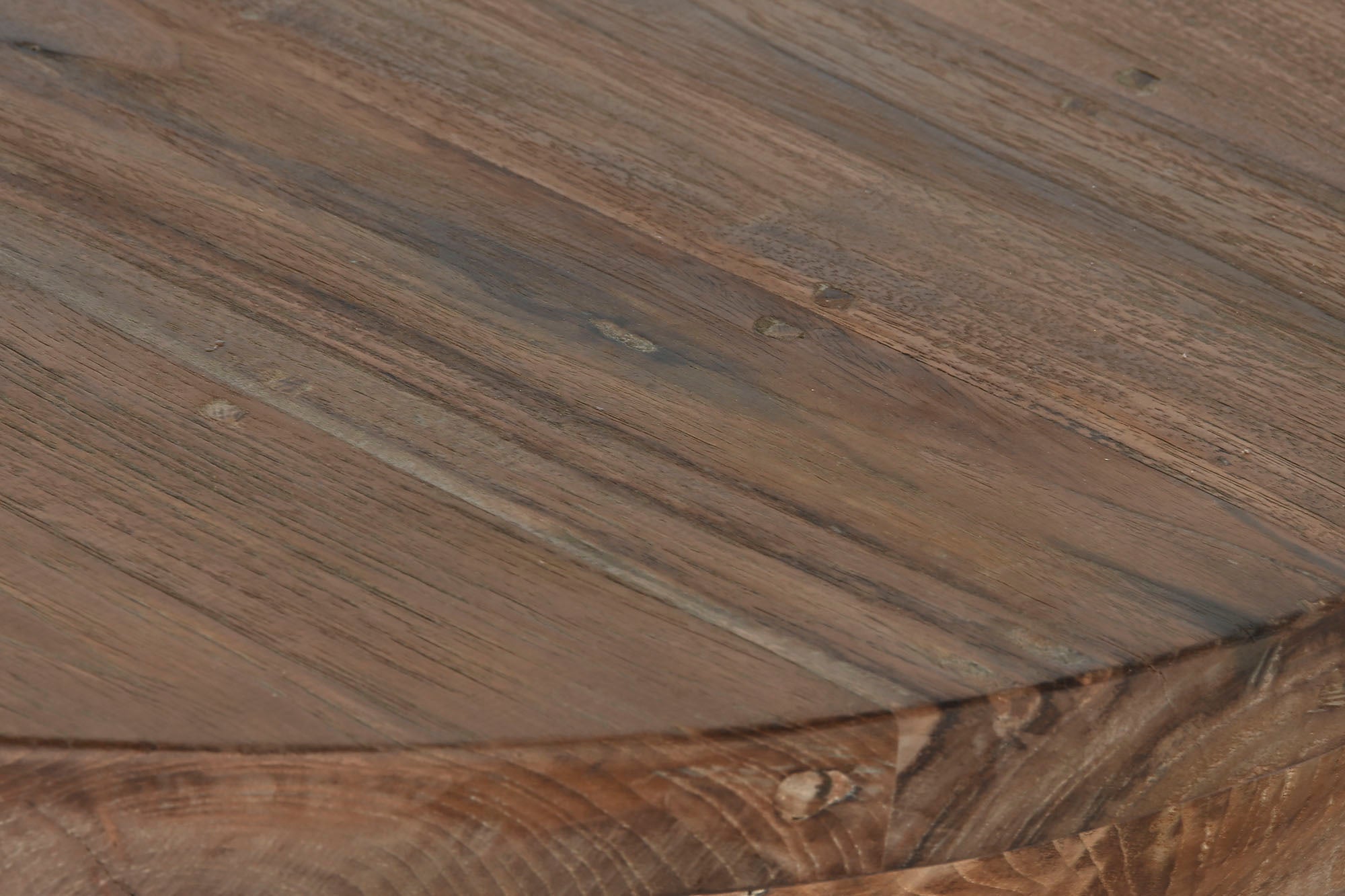 Mesa de Jantar em Teca 220x110x78 com Suporte Duplo Natural