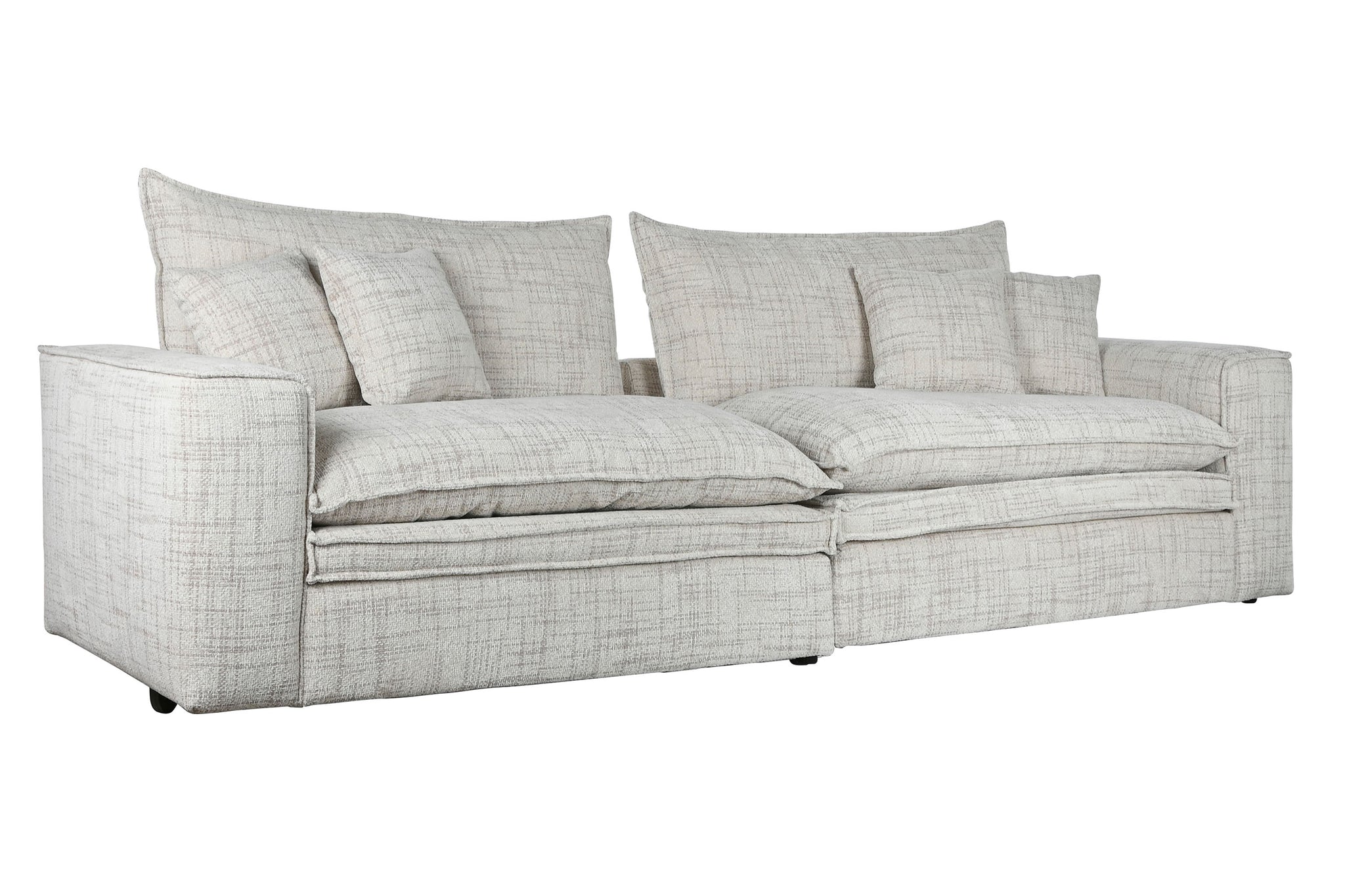 Sofa Lino Pluma 296X99X100 4 Cojines Incluidos