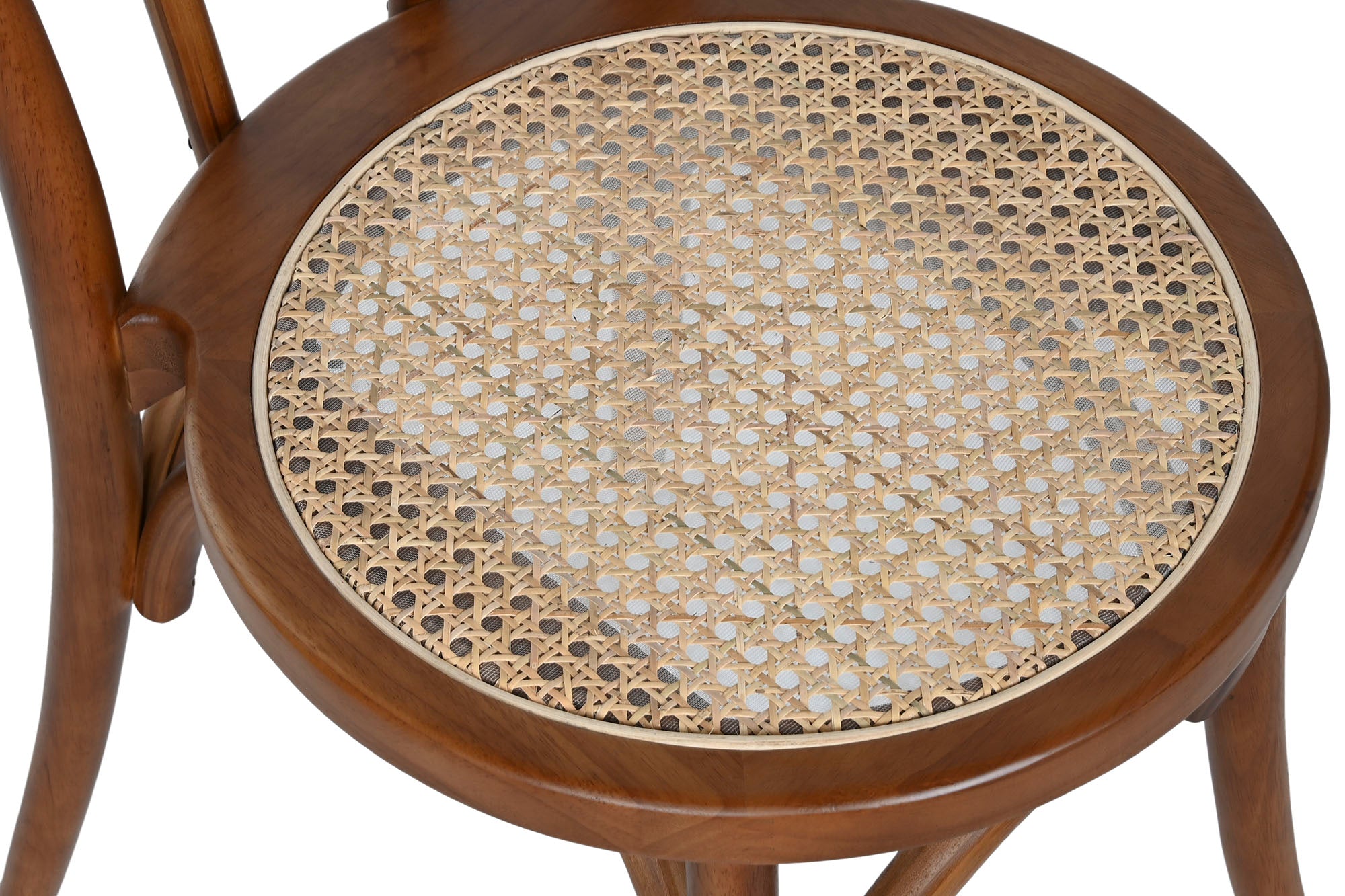 Cadeira de borracha rattan 42x48x91 marrom